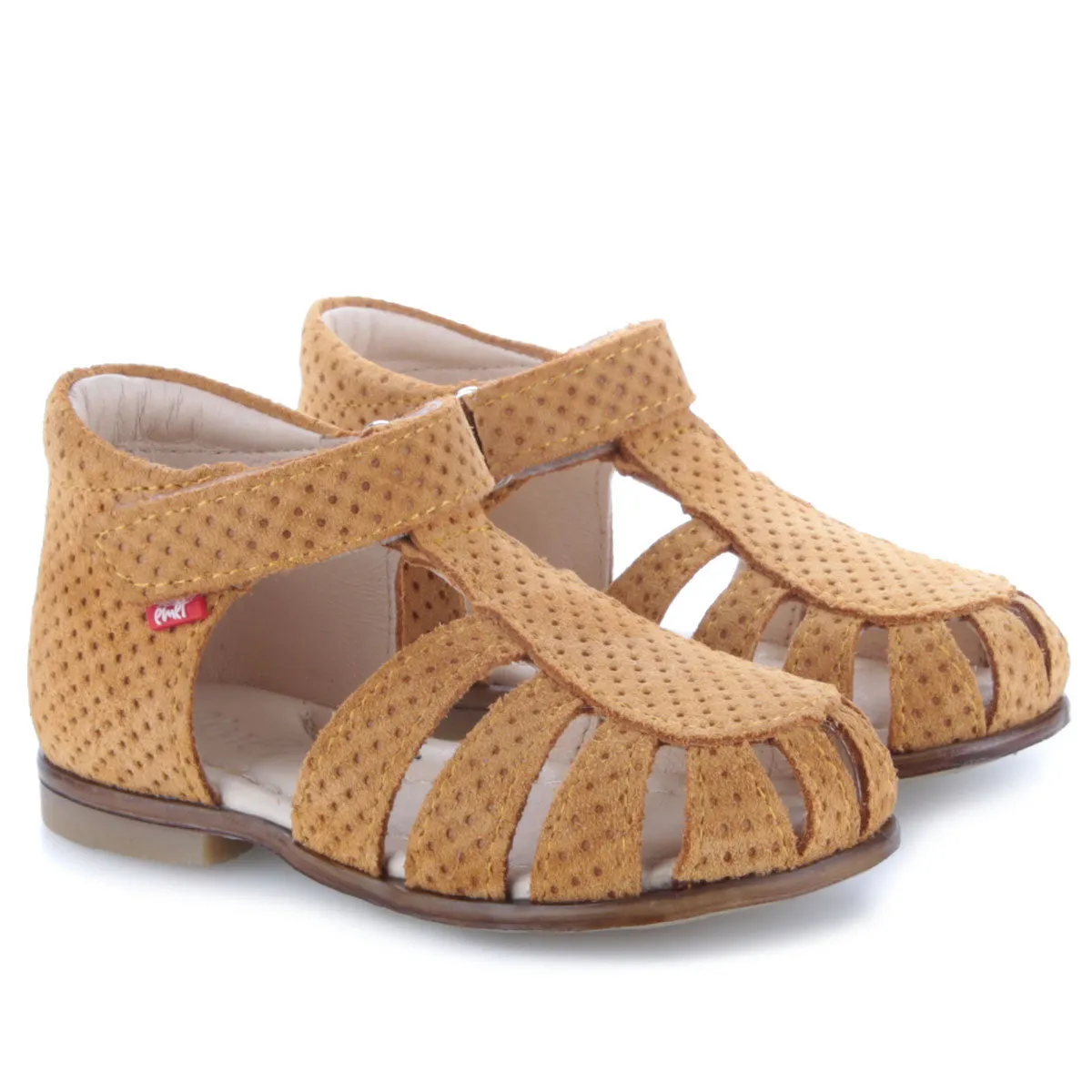 (1151B-1) Emel yellow closed sandals