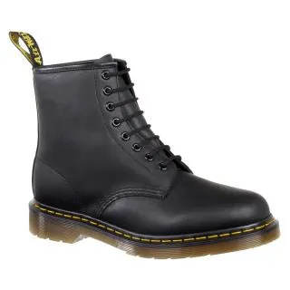 1460 Black Greasy Leather Lace Up Boot