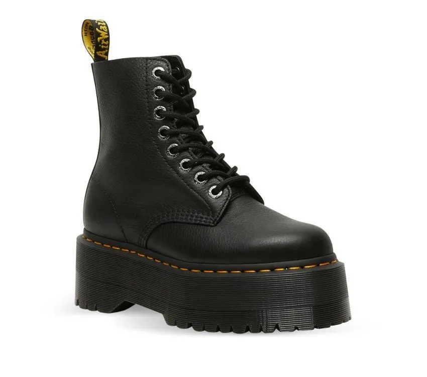 Sure! Here’s an optimized title for the e-commerce product:

Dr. Martens 1460 Pascal Max 8-Eye Boots - Classic Black Pisa Leather

This title includes modifiers for clarity and appeal, emphasizing the brand and key features.