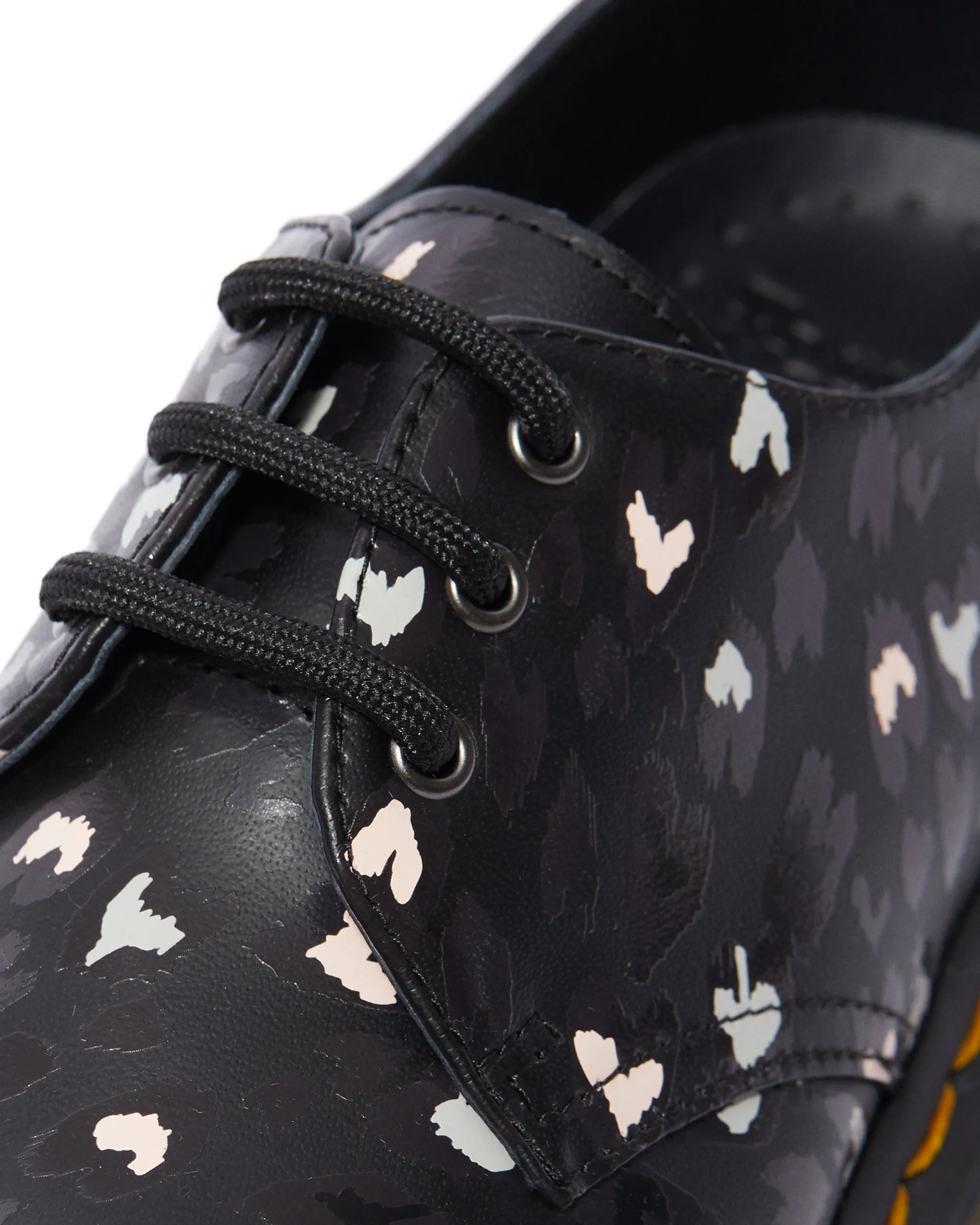 1461 BLACK MULTI CUSTOM CHAOS HEART BACKHARD OXFORD SHOE