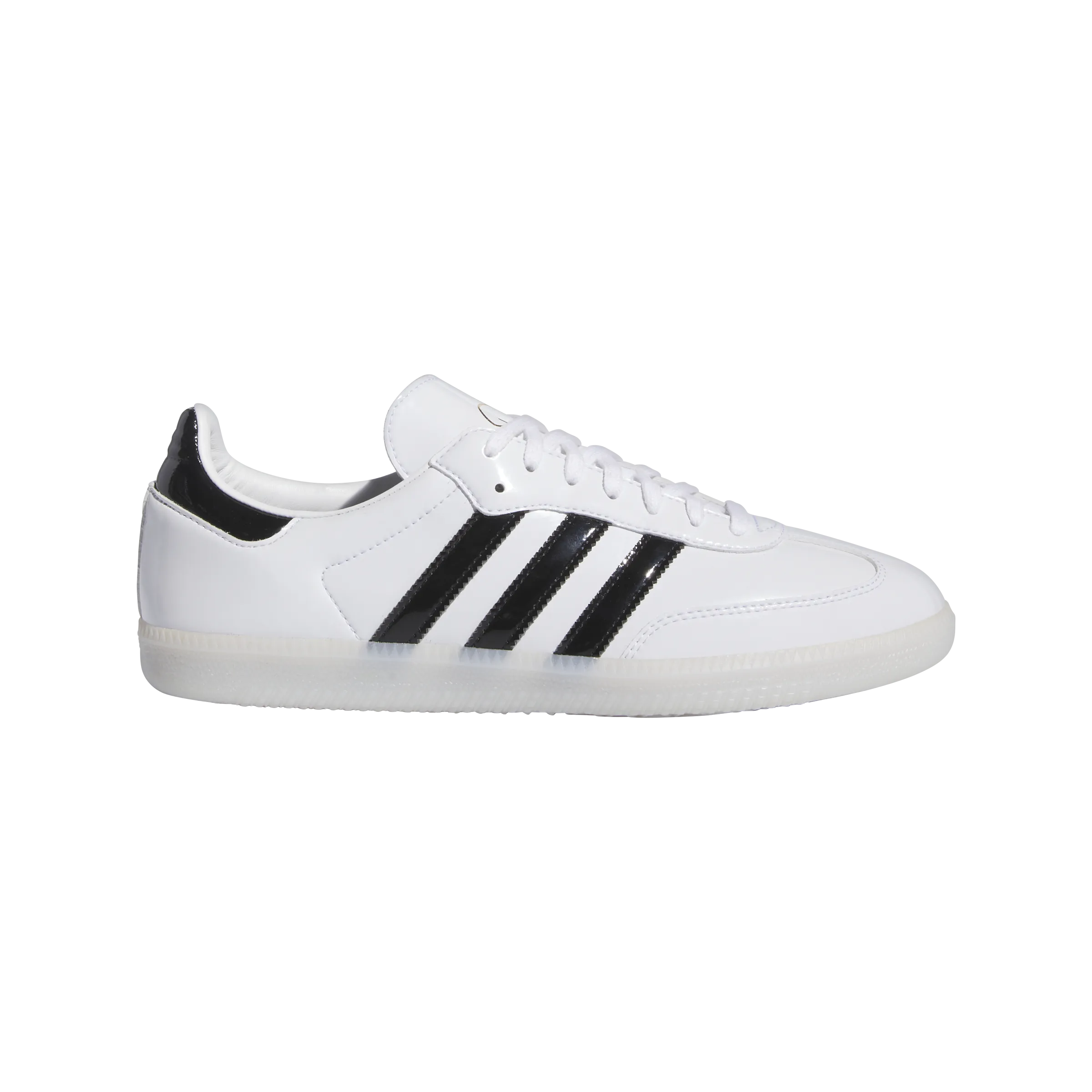 Adidas Dill Samba Patent Leather - Cloud White/Core Black/Gold Metallic