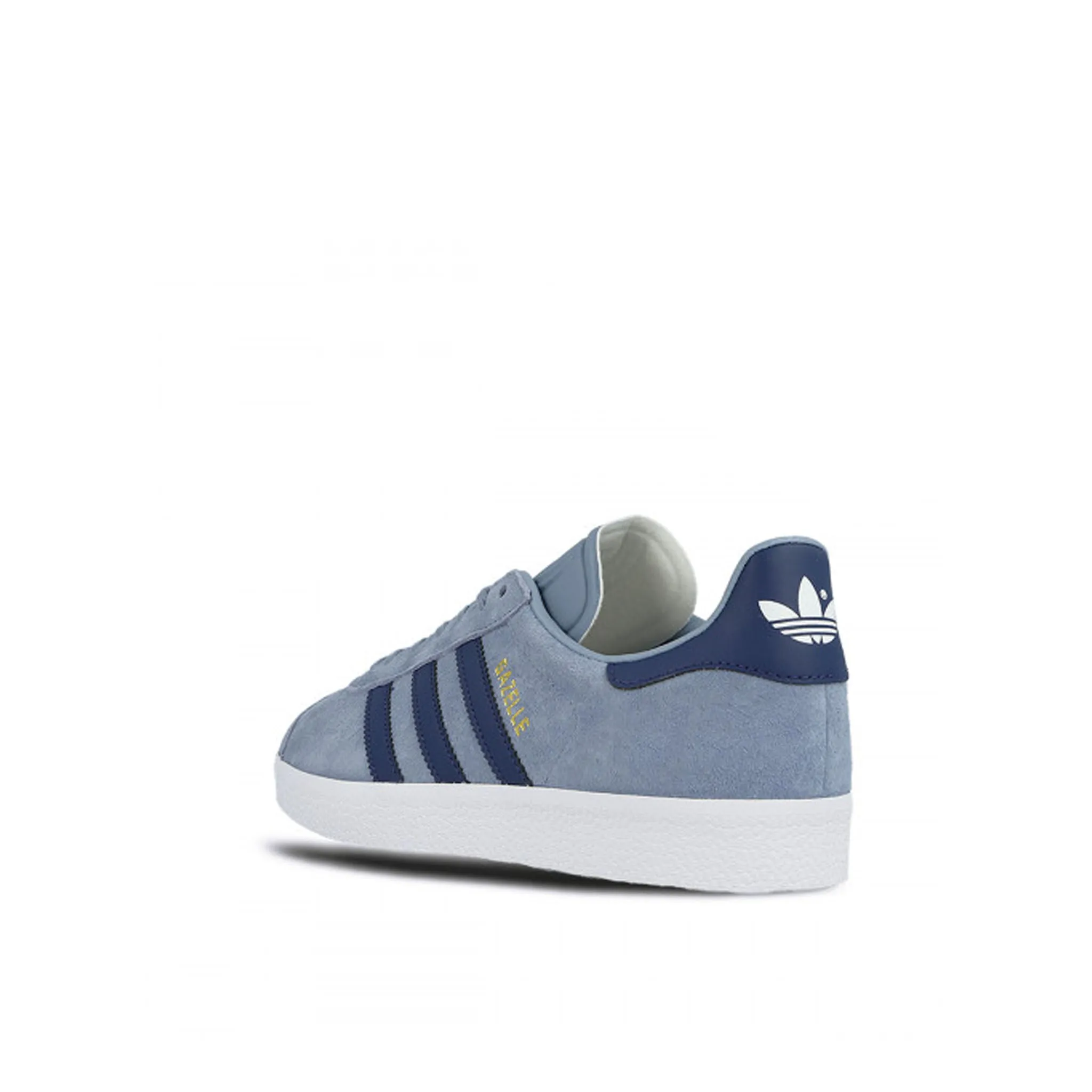 Adidas Gazelle Lace-Up Blue Suede Leather Womens Trainers BA7657