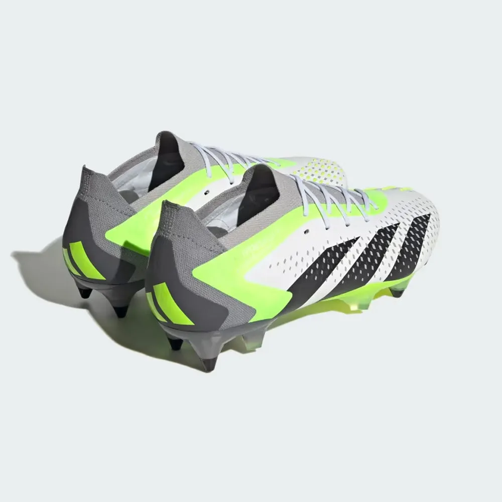 Adidas Predator Accuracy.1 Low SG Football Boots (White/Black/Lucid Lemon)