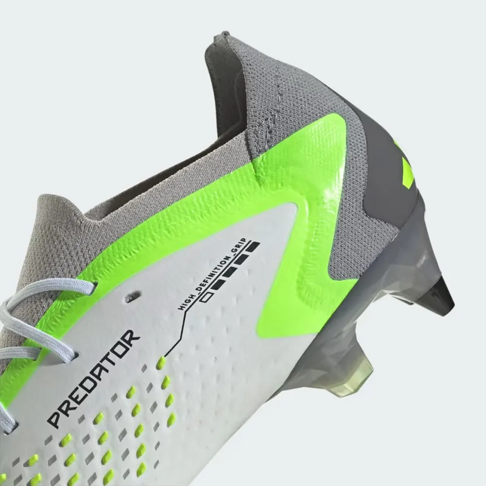 Adidas Predator Accuracy.1 Low SG Football Boots (White/Black/Lucid Lemon)