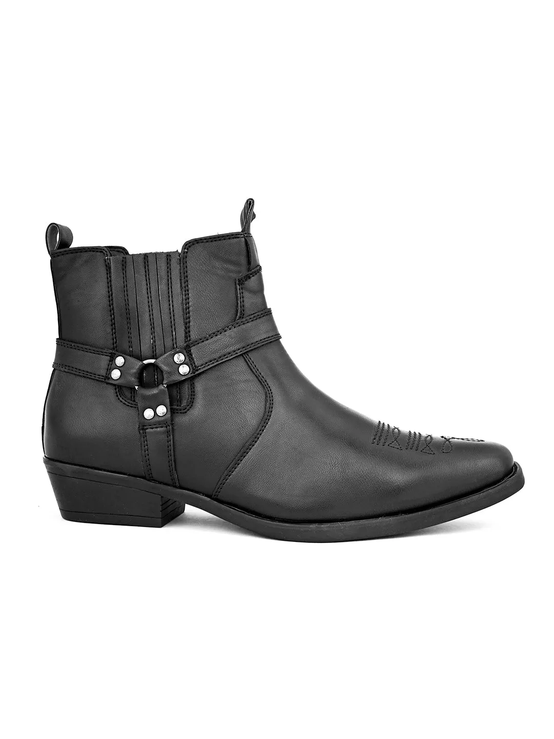 Andi Black Western Boots