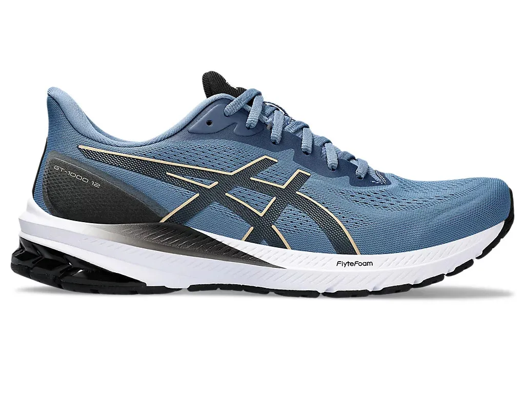 Asics GT-1000 12 Men's Running Shoes - Storm Blue/Dune