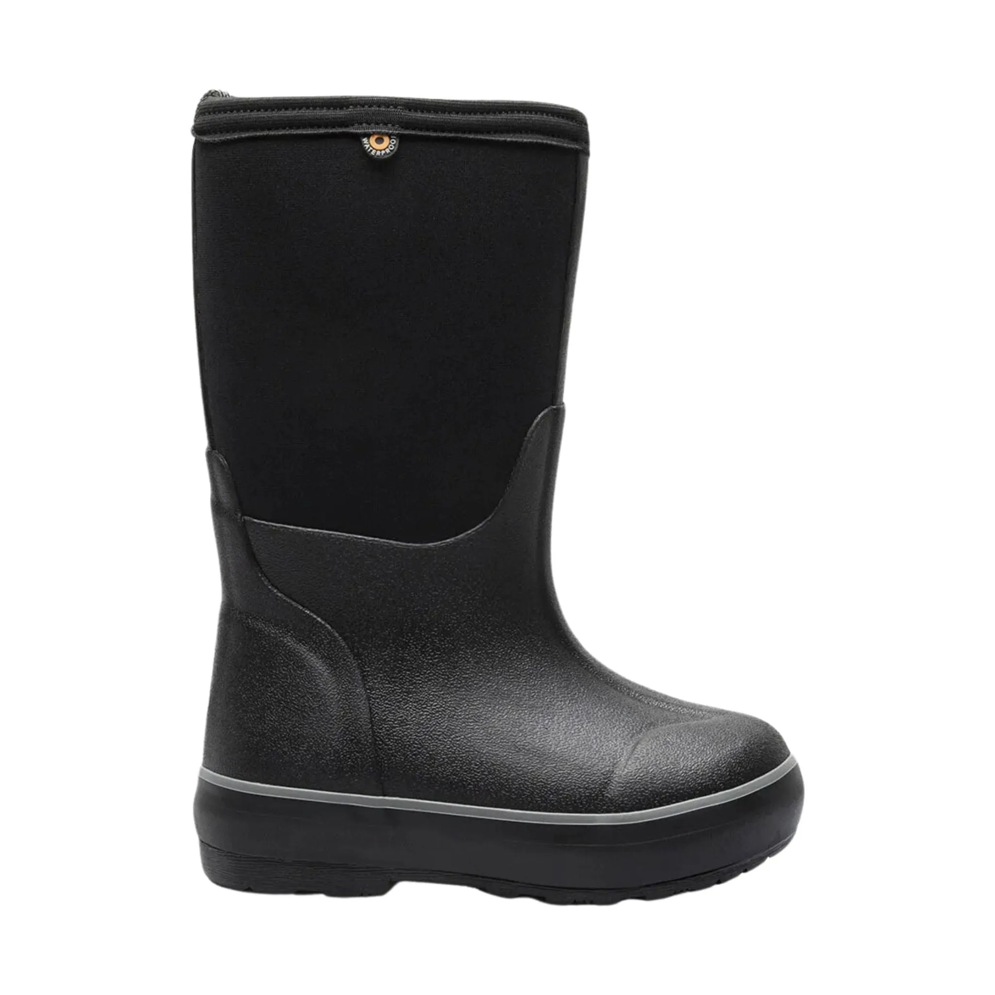 Bogs Kids' Classic II Solid No Handles Waterproof Winter Boots - Black