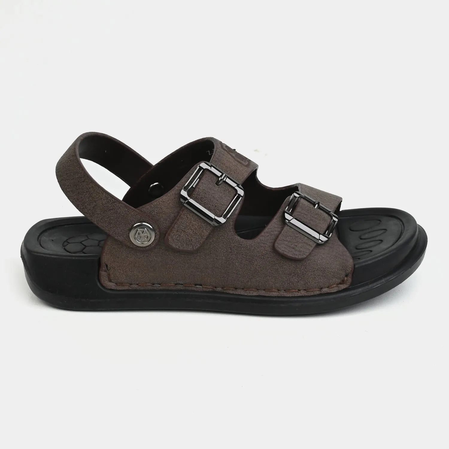 Boys Sandal P-ART1-Mustard/Brown