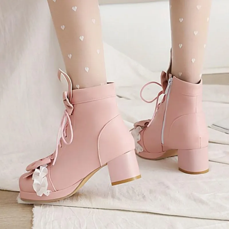 Bunny Lolita Strawberry Boots AD12698