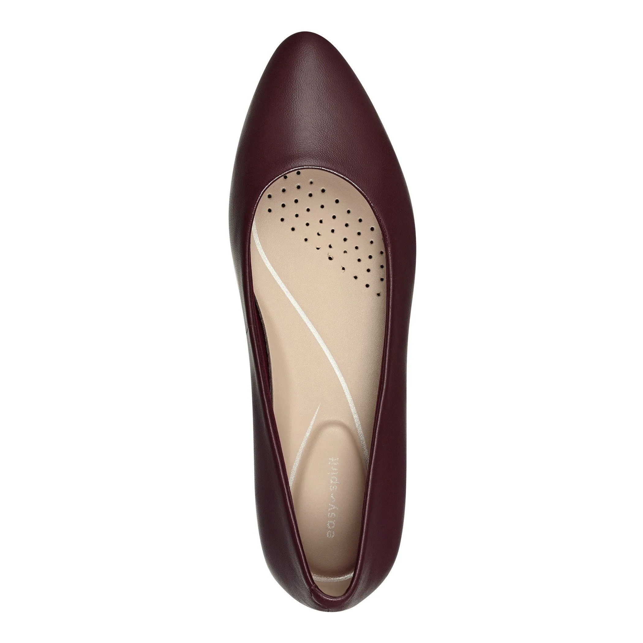 Caldise Leather Low Heel Dress Shoes