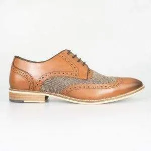 Cavani William Men's Tan Tweed Shoes