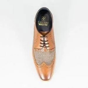 Cavani William Men's Tan Tweed Shoes