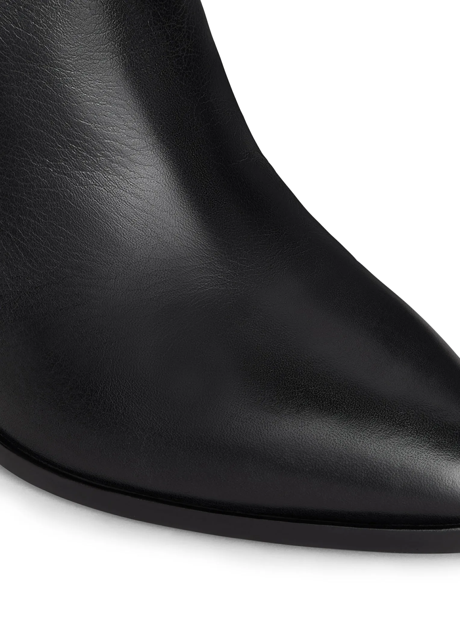 CELINE WILTERN RIDING BOOT WITH TRIOMPHE LOGO IN CALF LEATHER