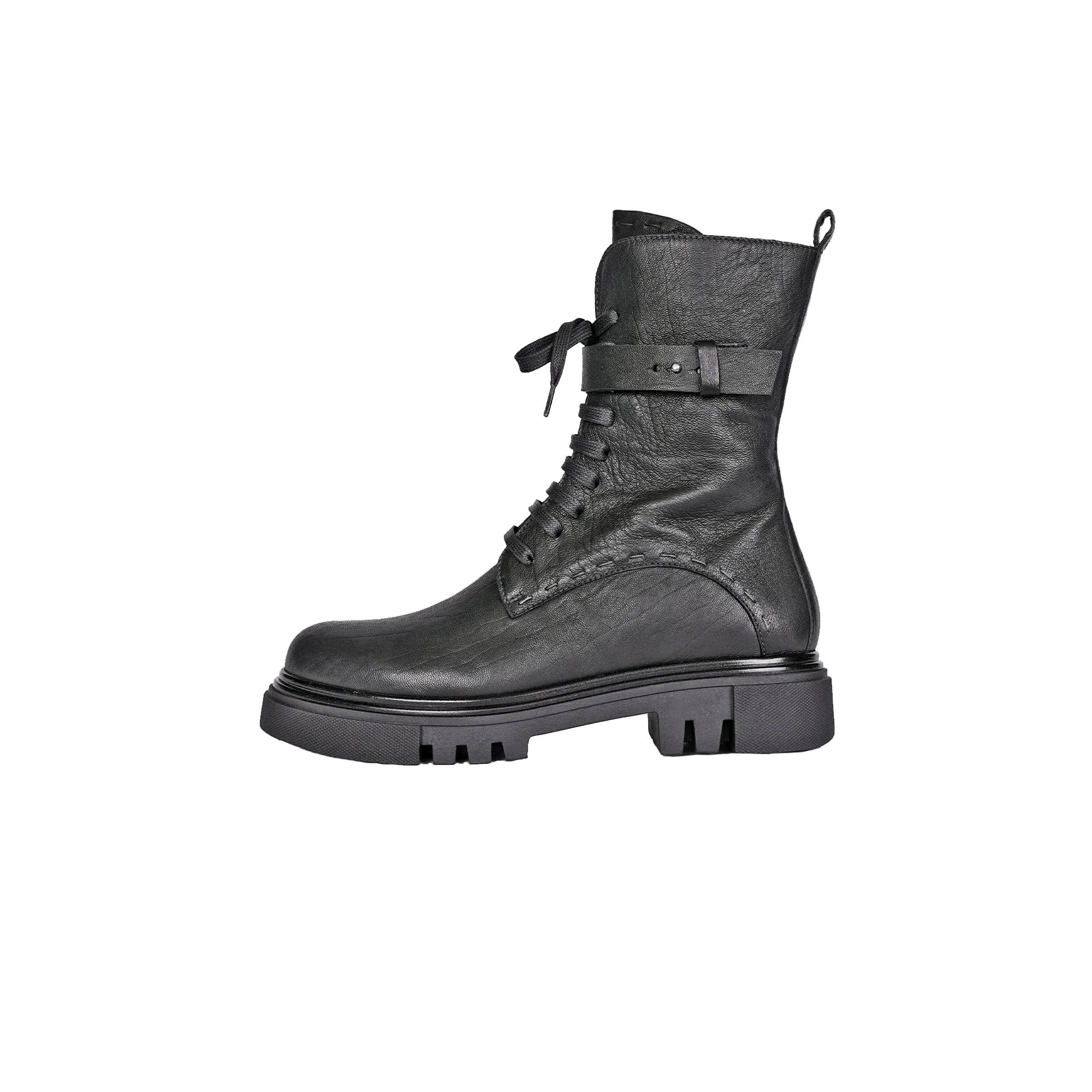 Combat Boot Vegetal Wash Black