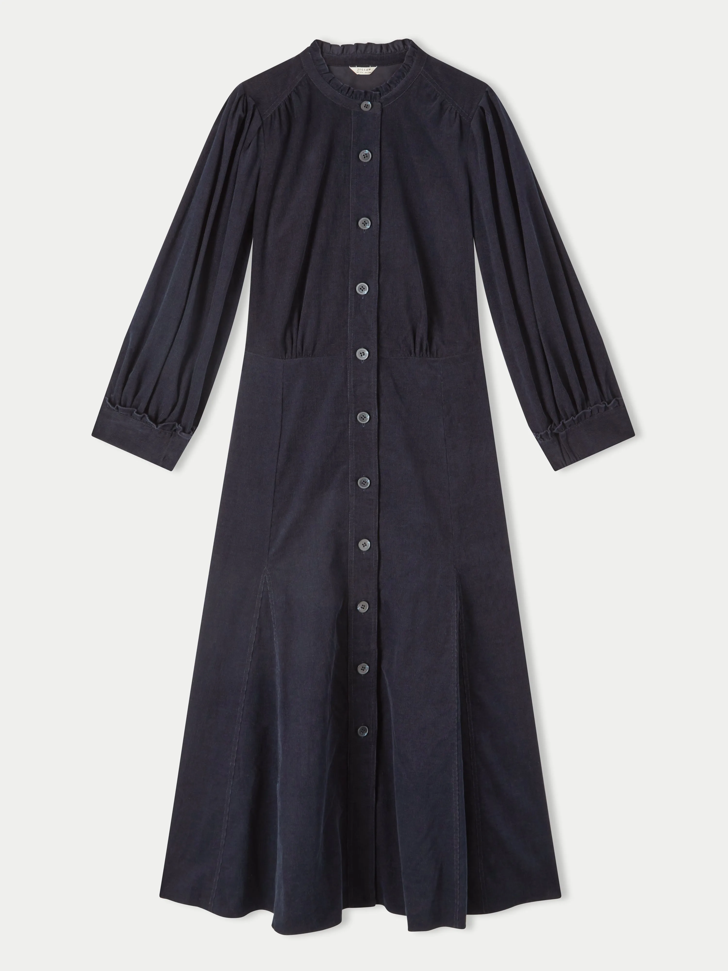 Cord Shirt Dress | Navy