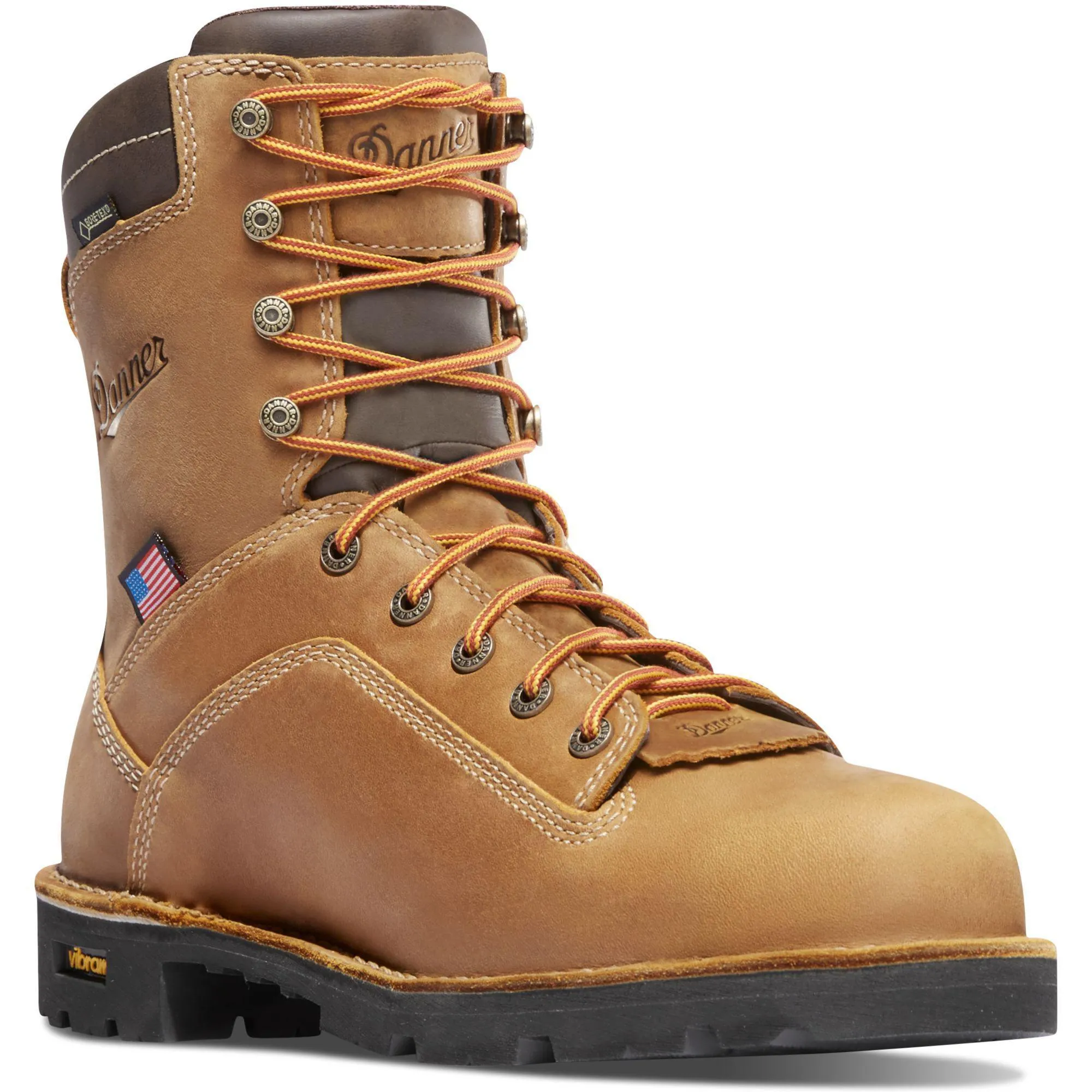 Danner Men's Quarry USA Made 8" Insulated WP Work Boot - Brown - 17319