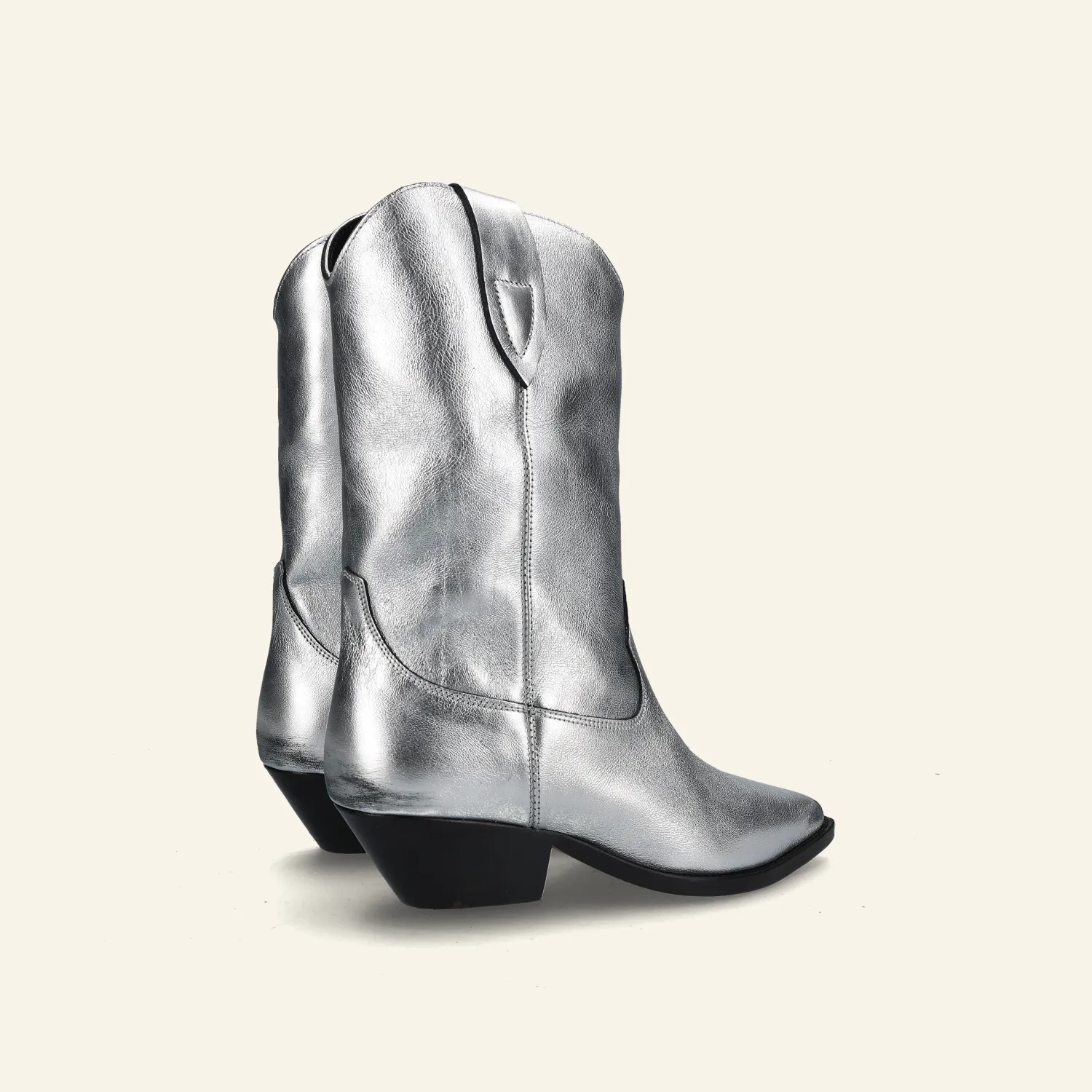 DUERTO BOOTS | Metallic Silver