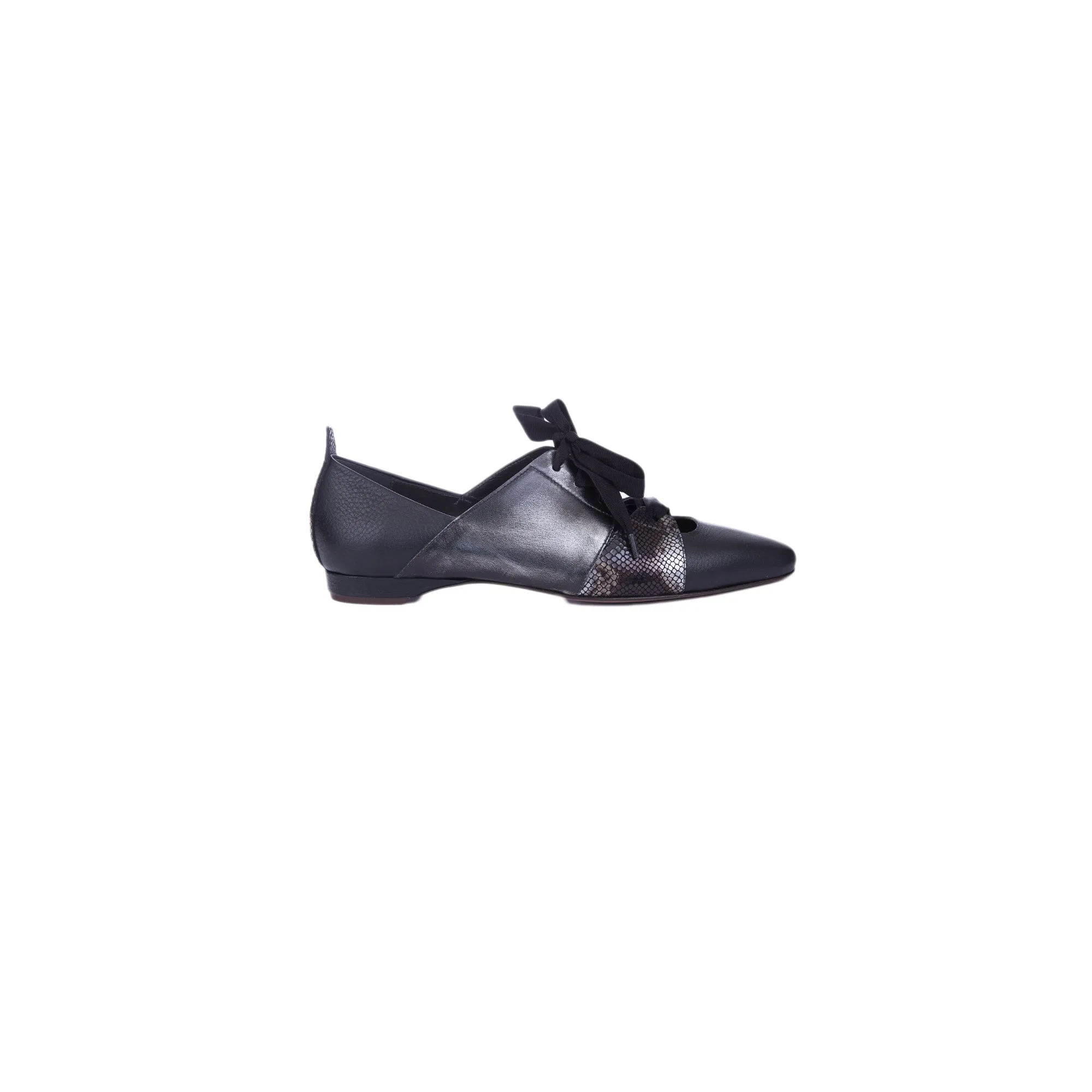 Flat Shoes Metal Sport Black