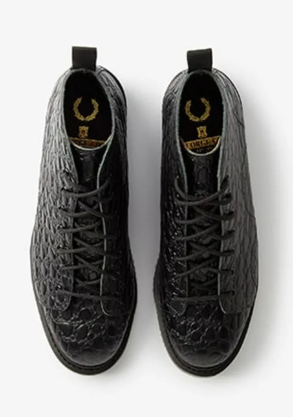 Fred Perry X George Cox Monkey Boot Embossed Leather