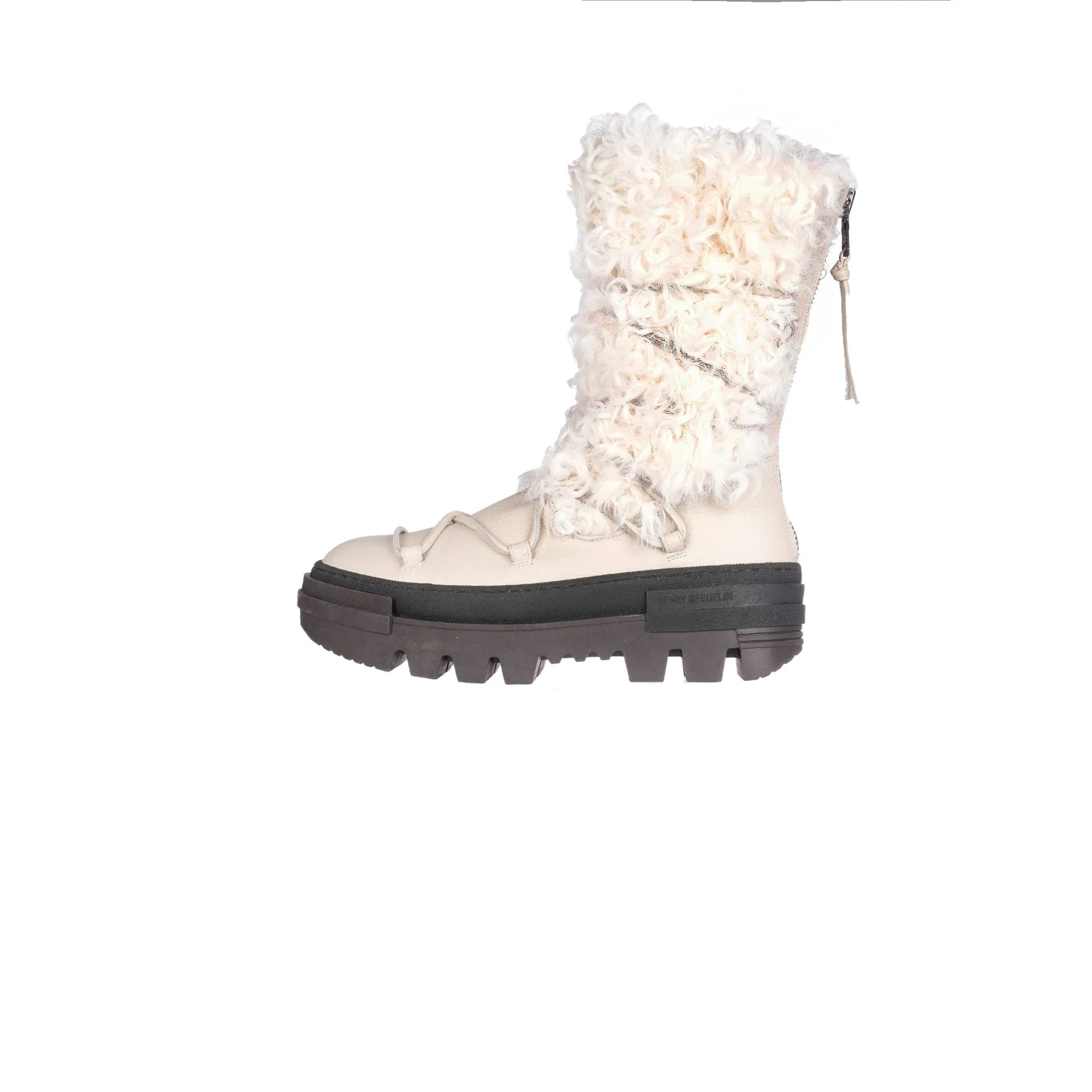 Fur Boot Muflone Chalk White