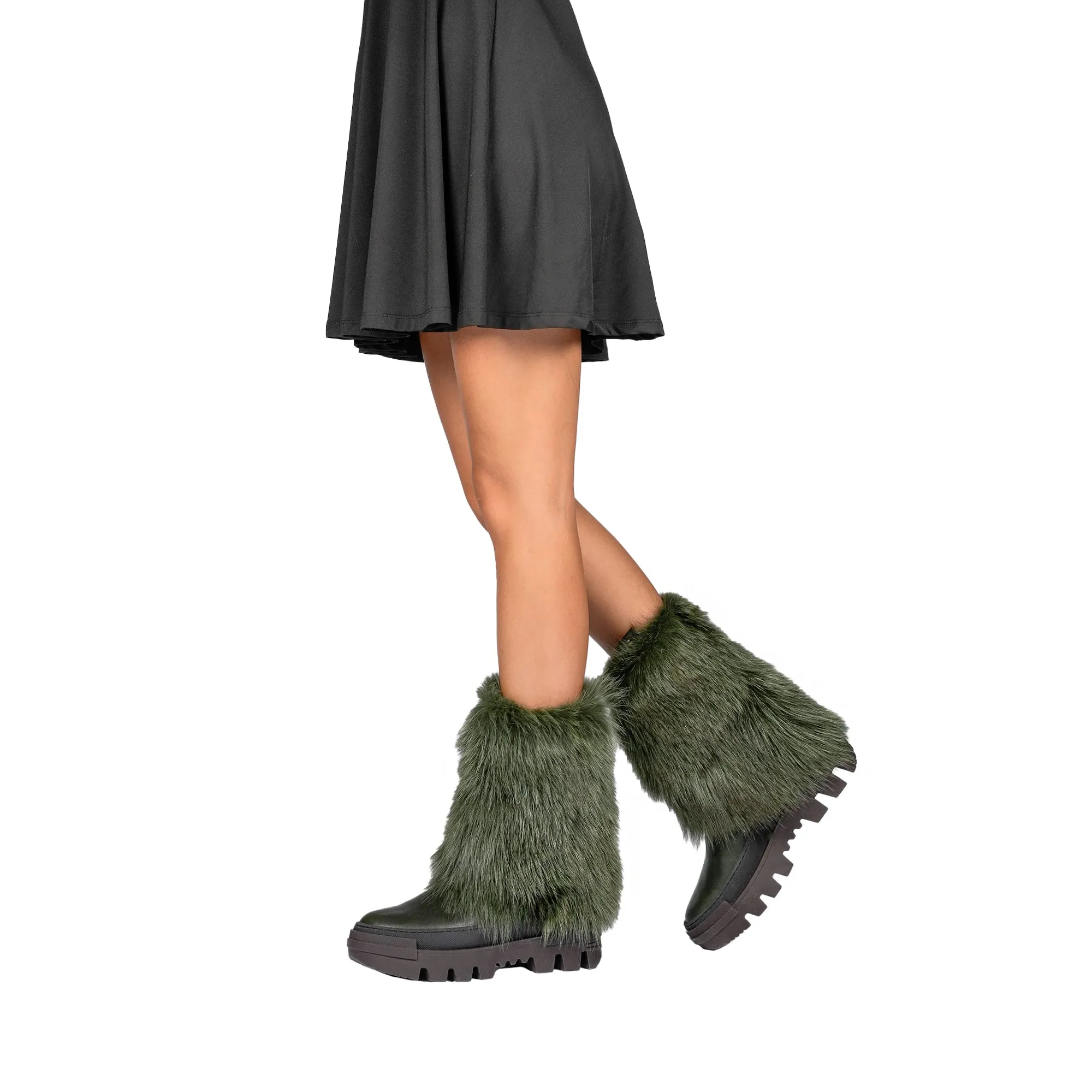 Fur Combat Boot Messico Dark Green