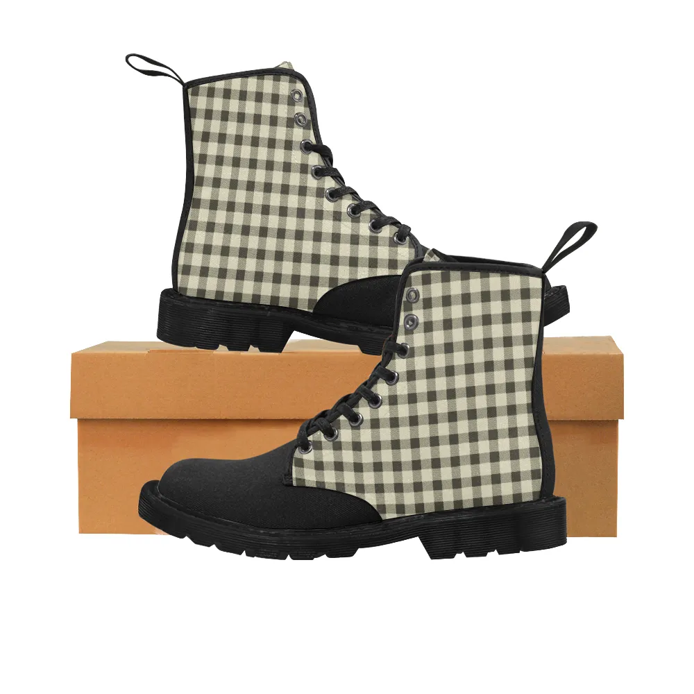 Gingham Plaid Boots