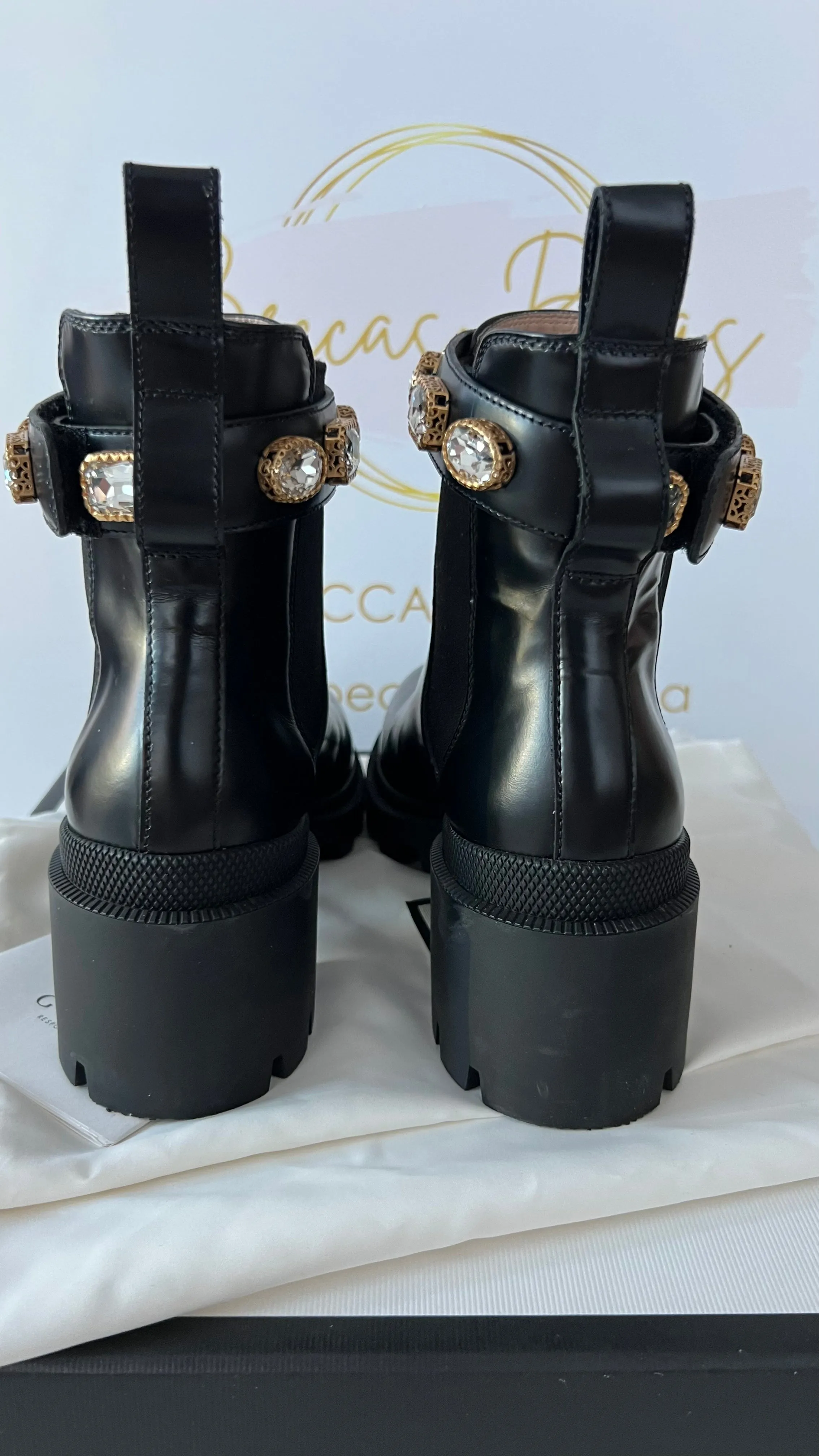 Gucci Leather Ankle Boots