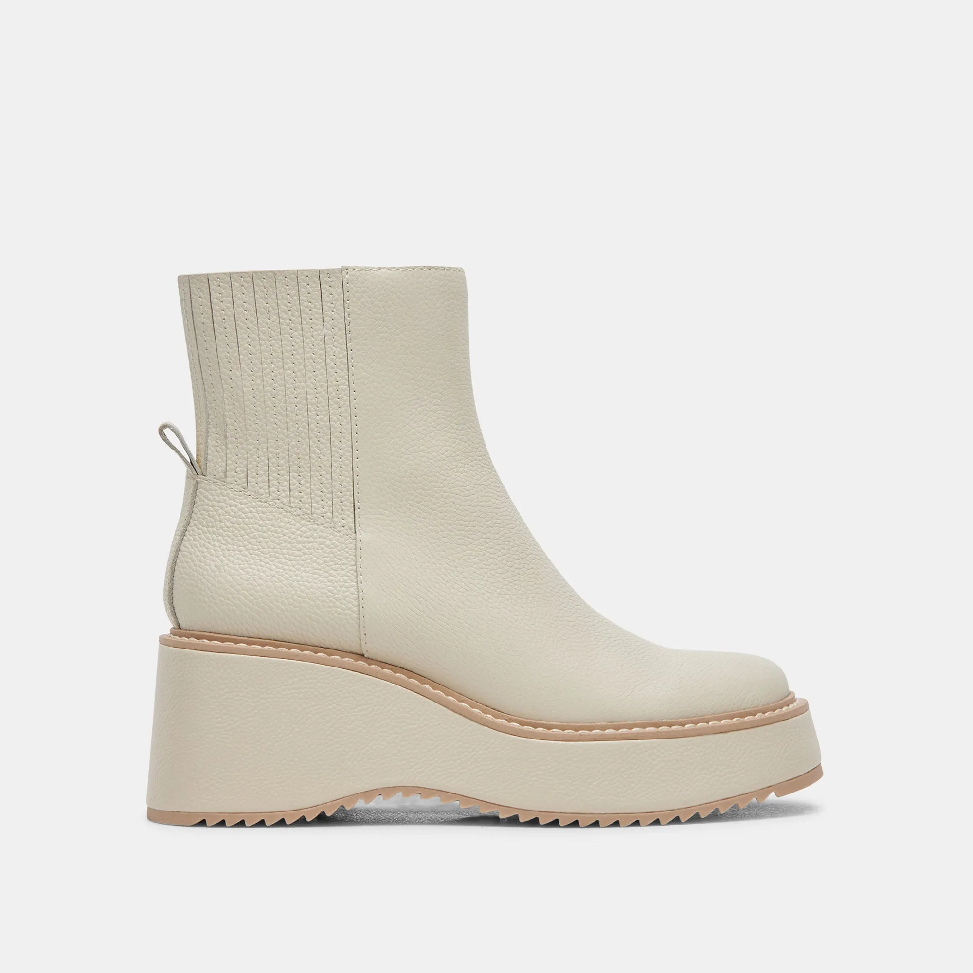 HILDE BOOTS IVORY LEATHER