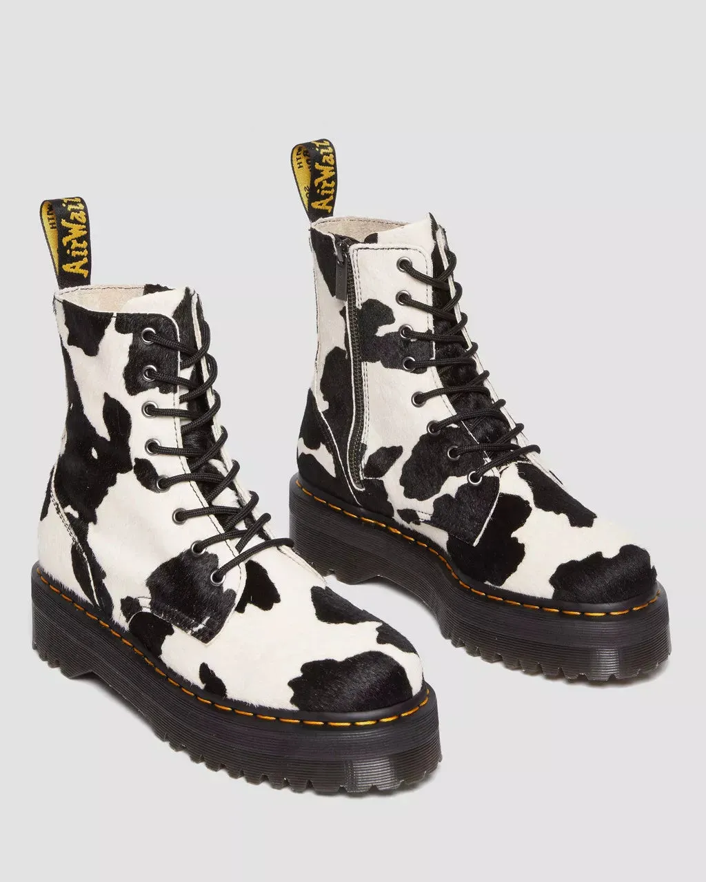 Jadon Boot Hair On Cow Print Platform Boots