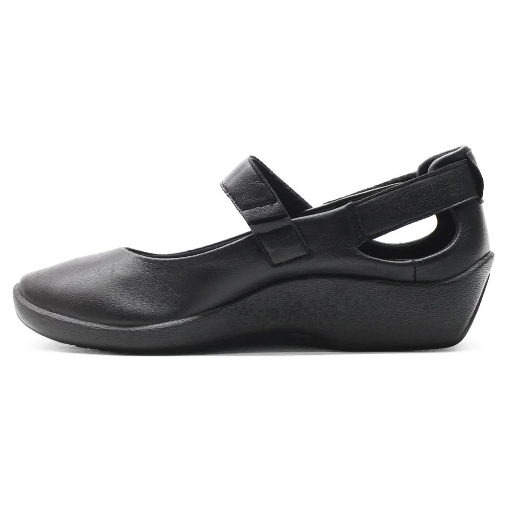 L51 Leather Women's Mary Jane Wedges Shoes