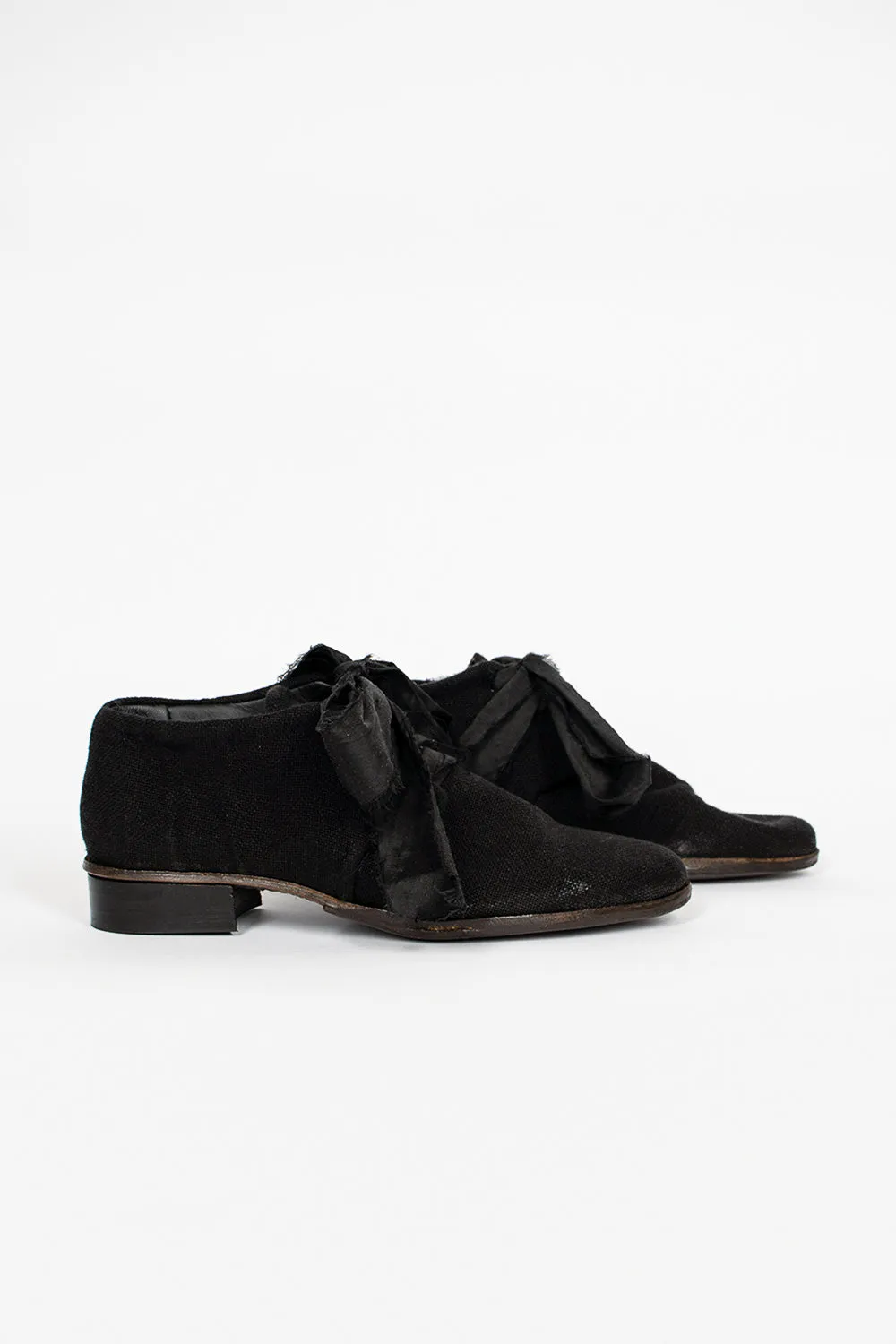 Linen Ore Shoes Black