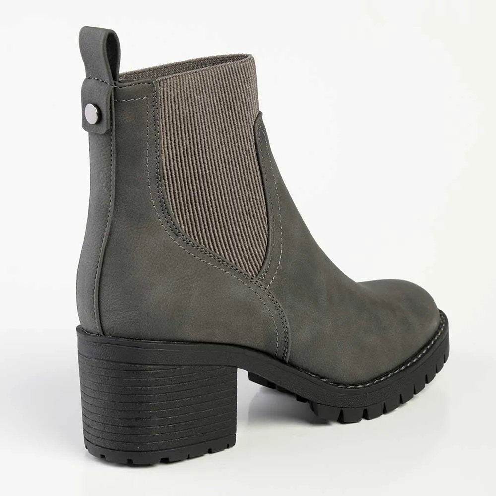 Madison Ella Chunky Ankle Boot - Grey