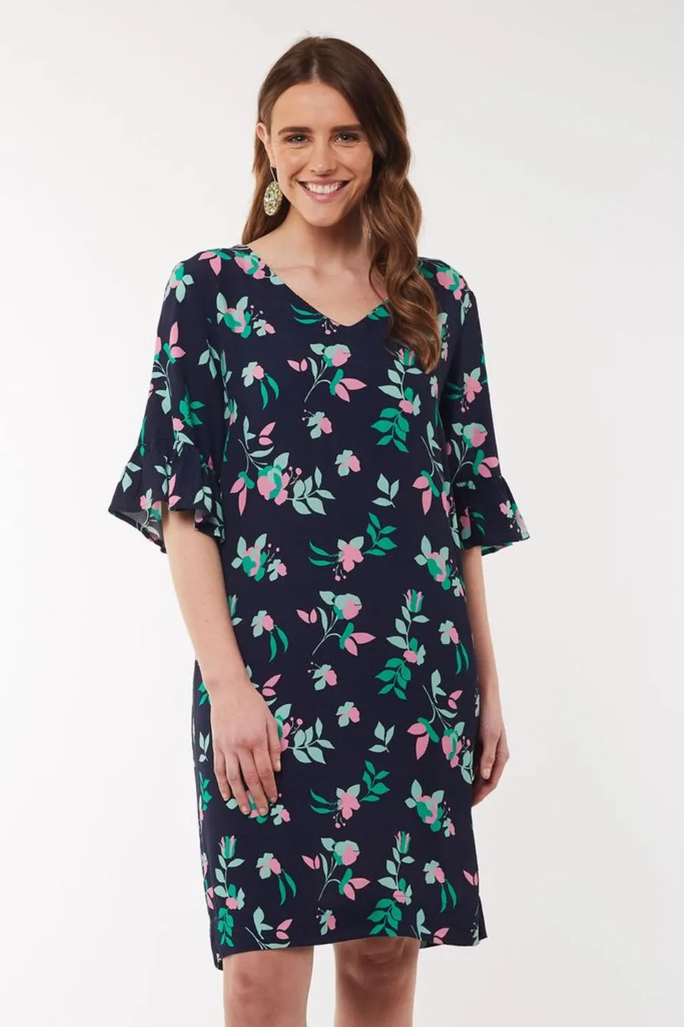 Magnolia Shift Navy Dress