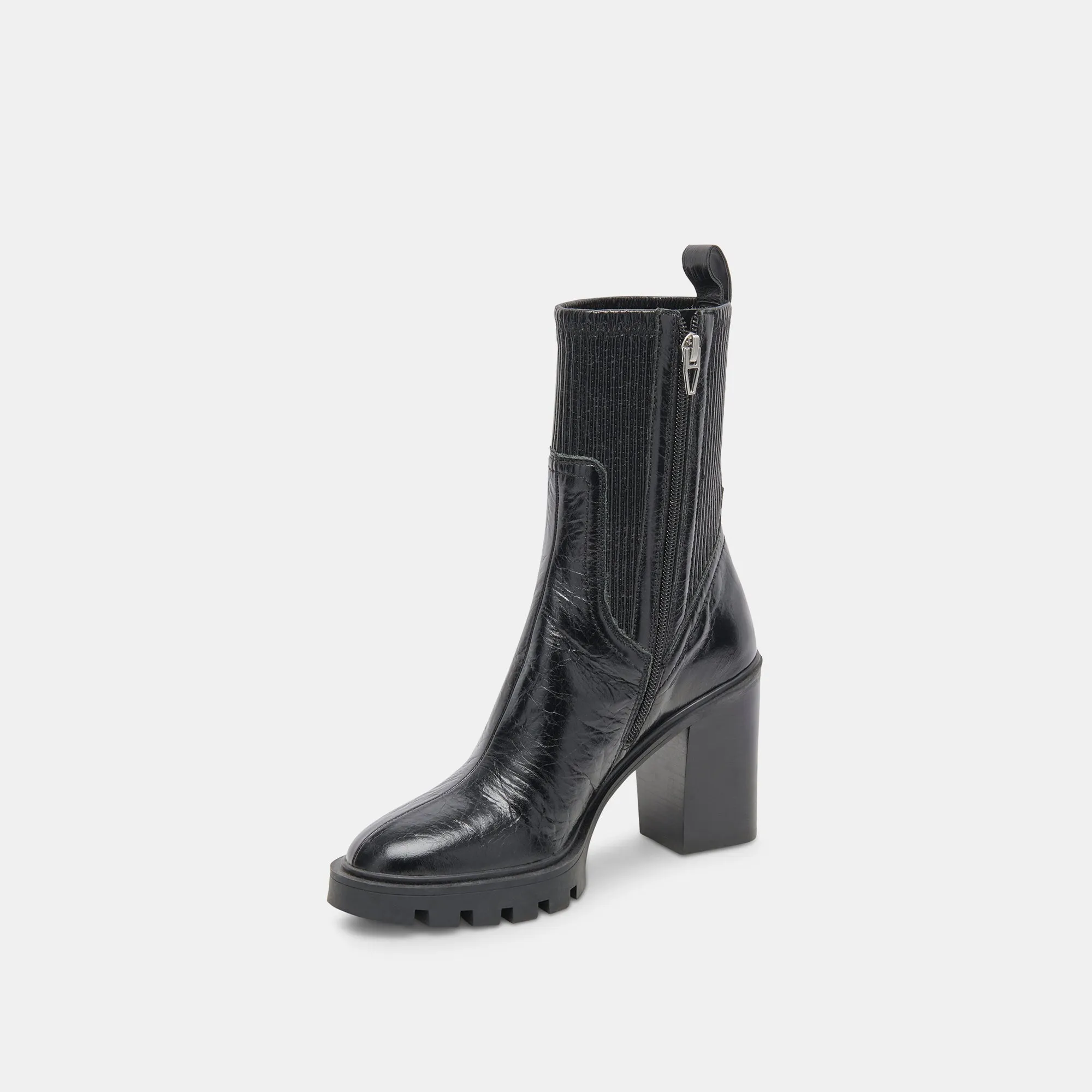 MARNI H2O BOOTS MIDNIGHT CRINKLE PATENT