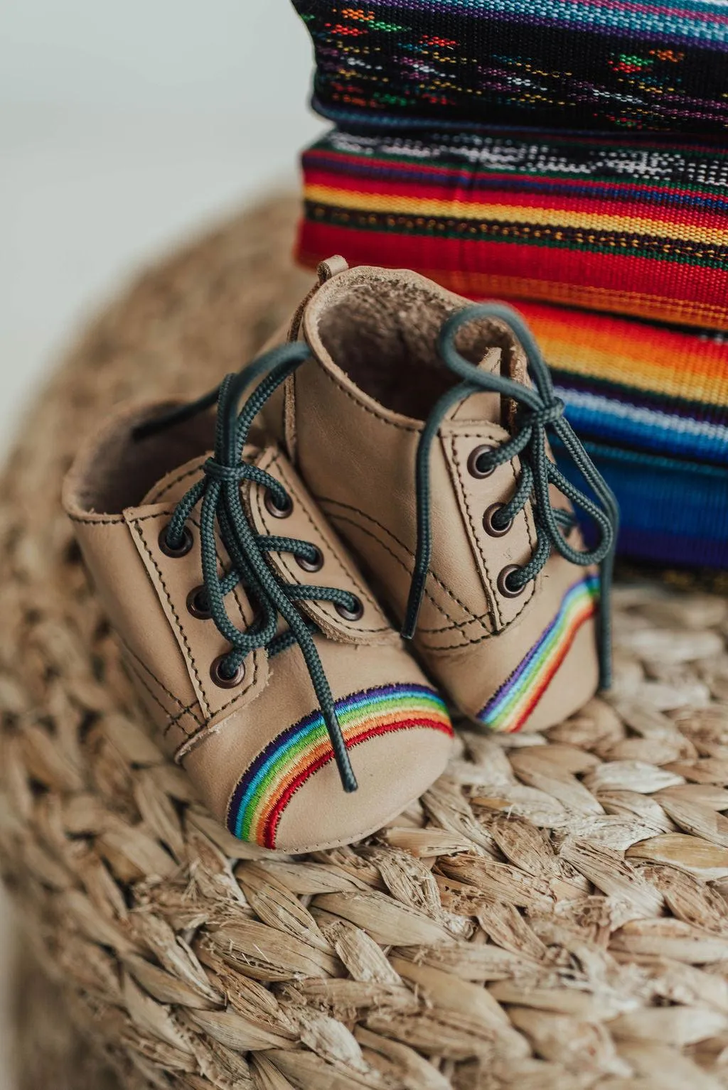 MK21026 - Rainbow Baby Varsity Shoes Natural