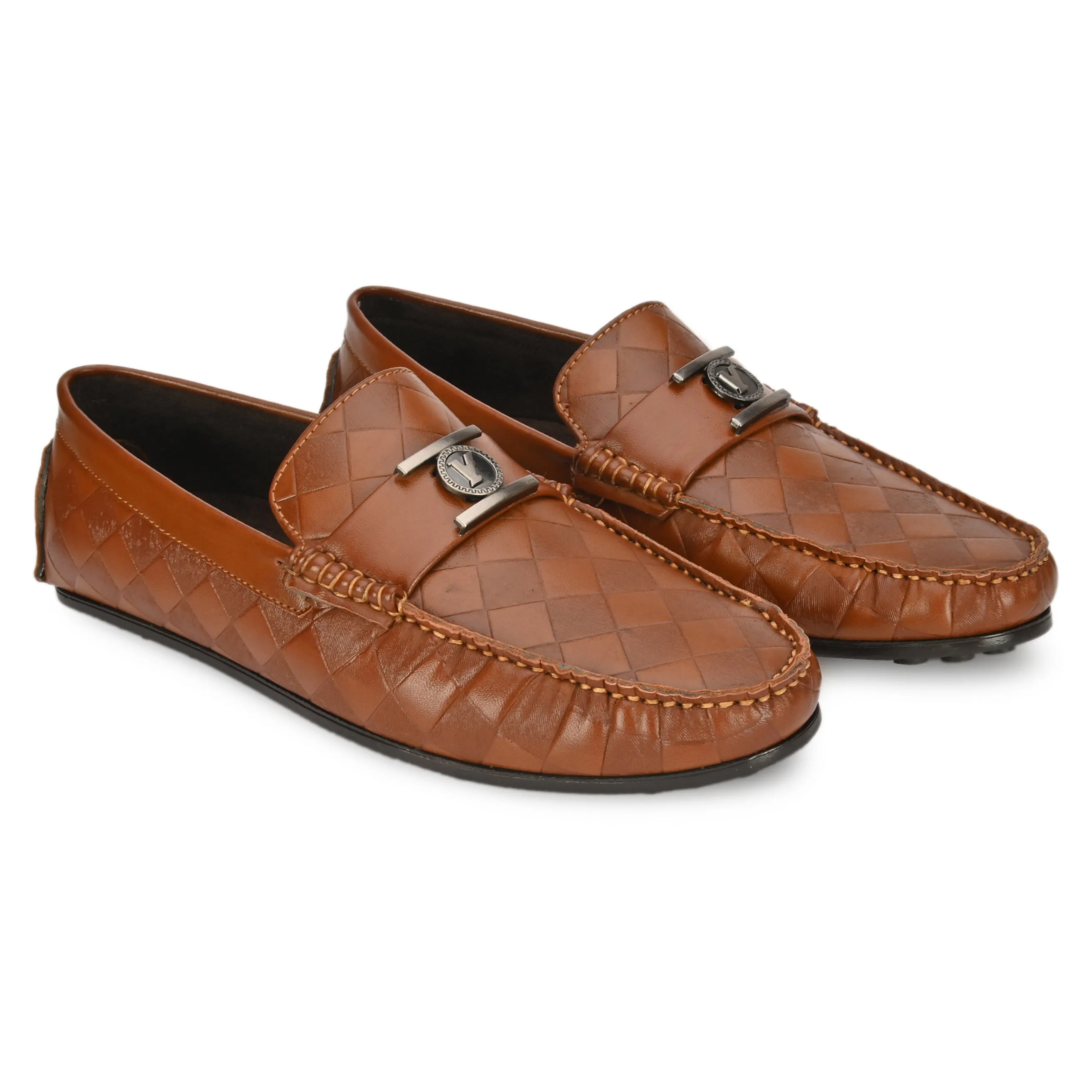 Newman Tan Driving Loafers