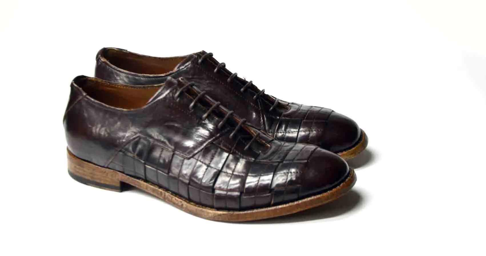 Nigel Intrecciato Patch Derby Shoes