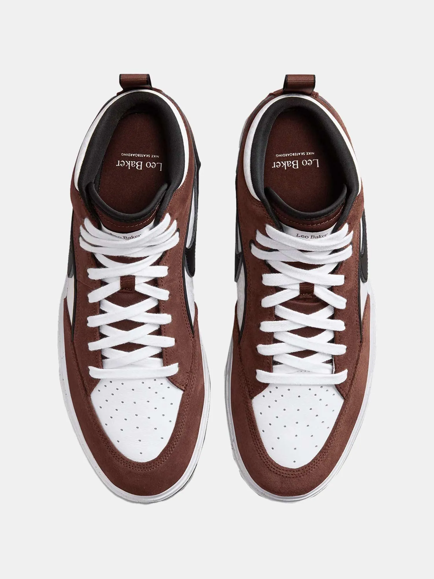 Nike SB React Leo - Light Chocolate / Black - White