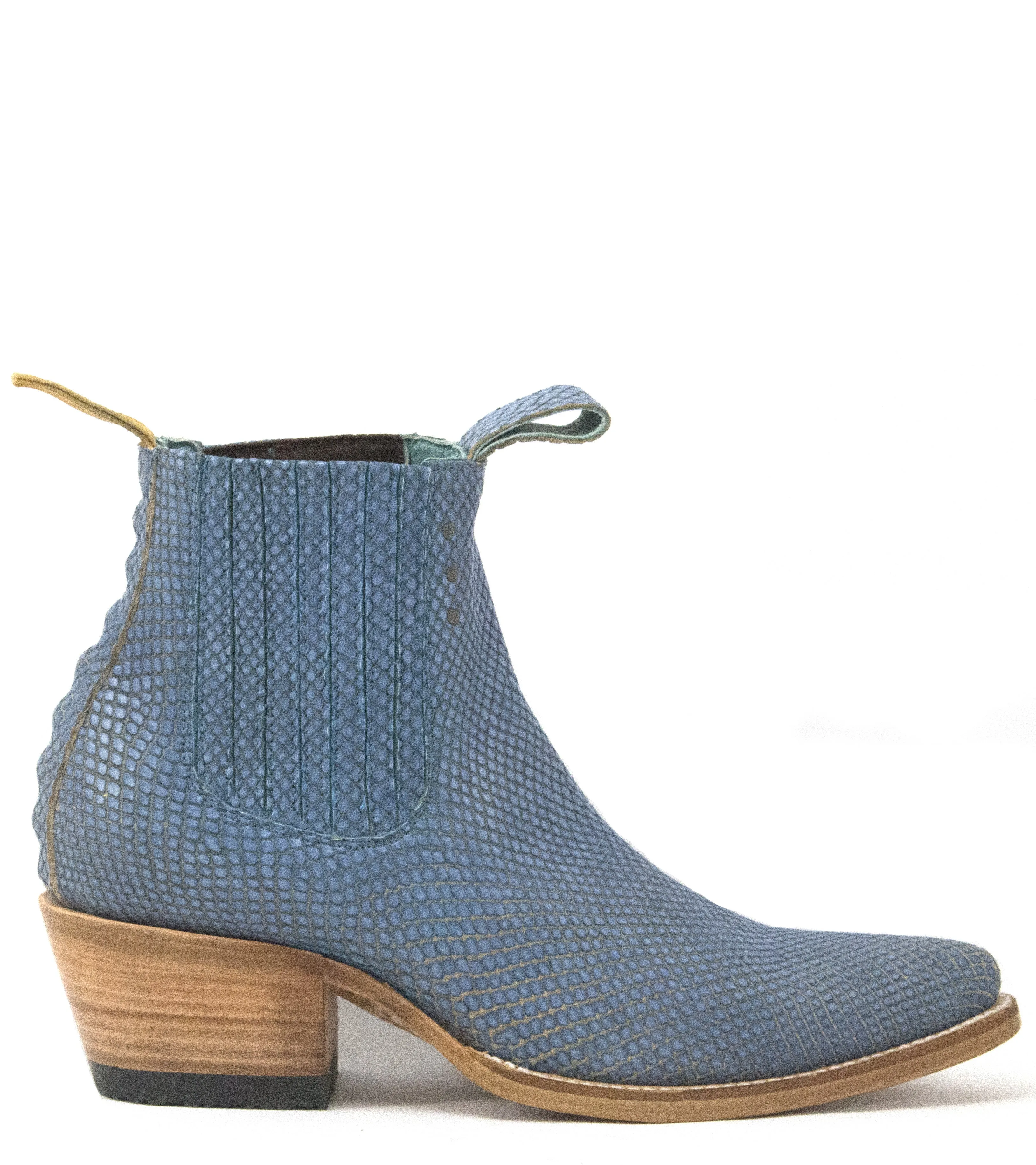 No.1001 FREEWAY chelsea boot blue diamond serpentine