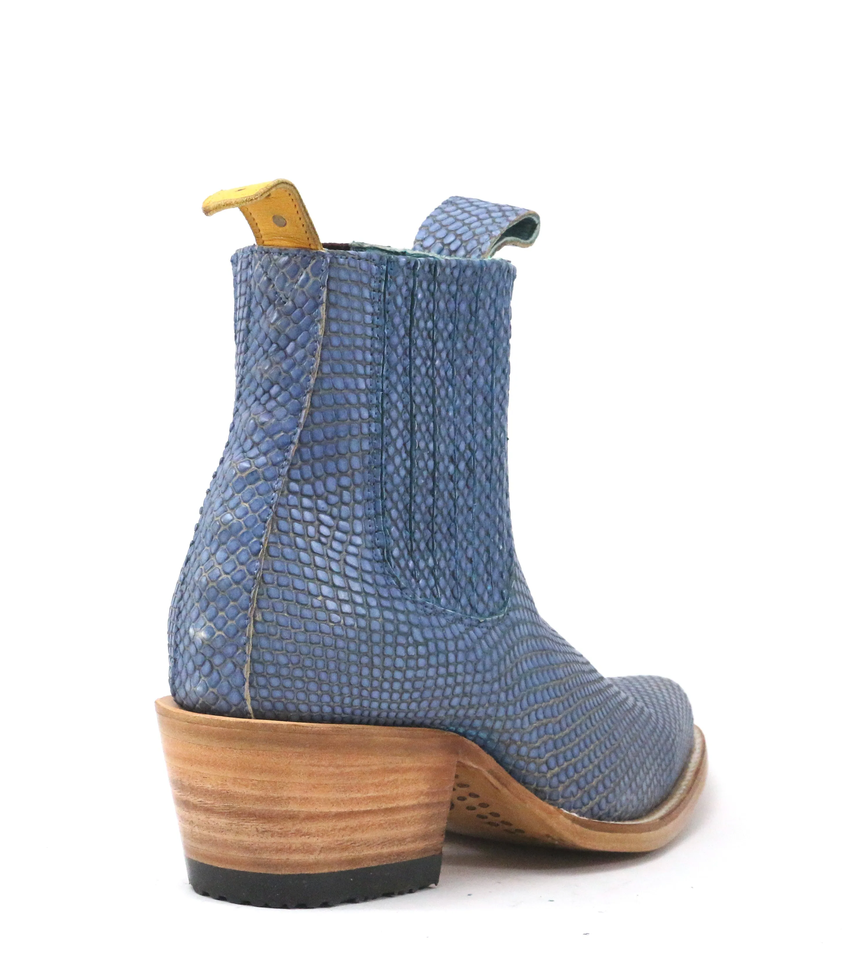 No.1001 FREEWAY chelsea boot blue diamond serpentine