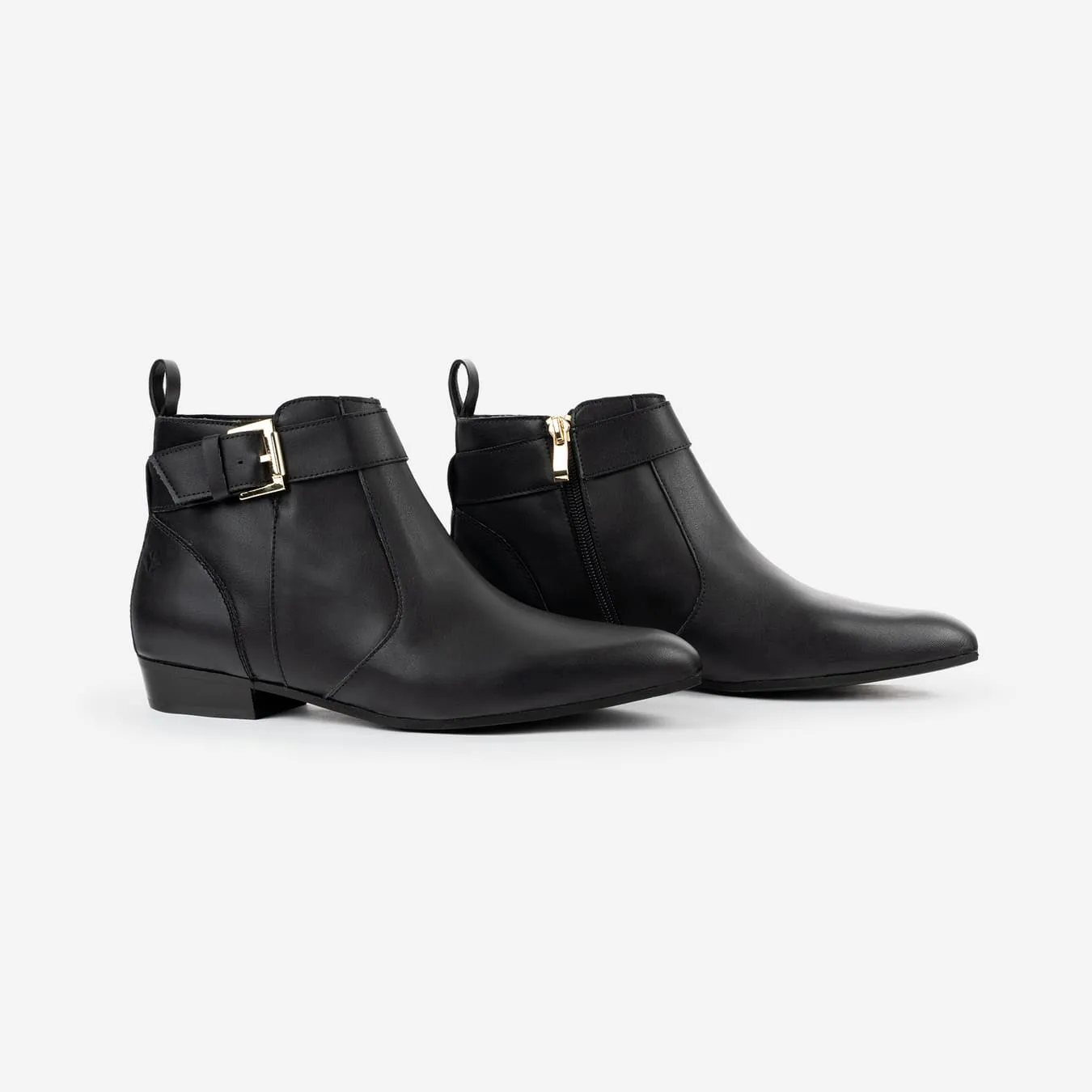 Olympe Women's Vegan Leather Buckle Boots | Black