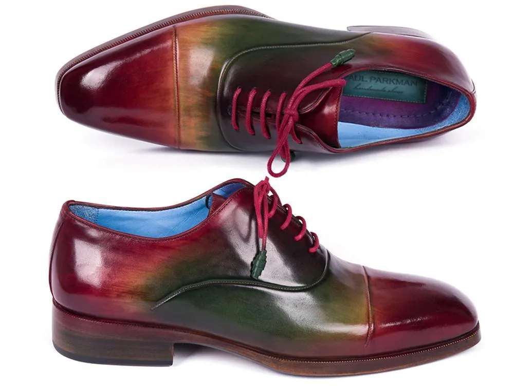 Paul Parkman Men's Captoe Oxfords Multicolor (ID#1744-MLT)