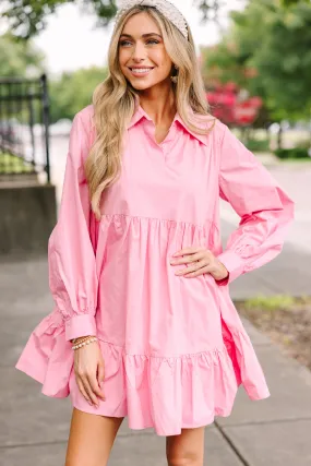 Positive Perceptions Pink Babydoll Dress