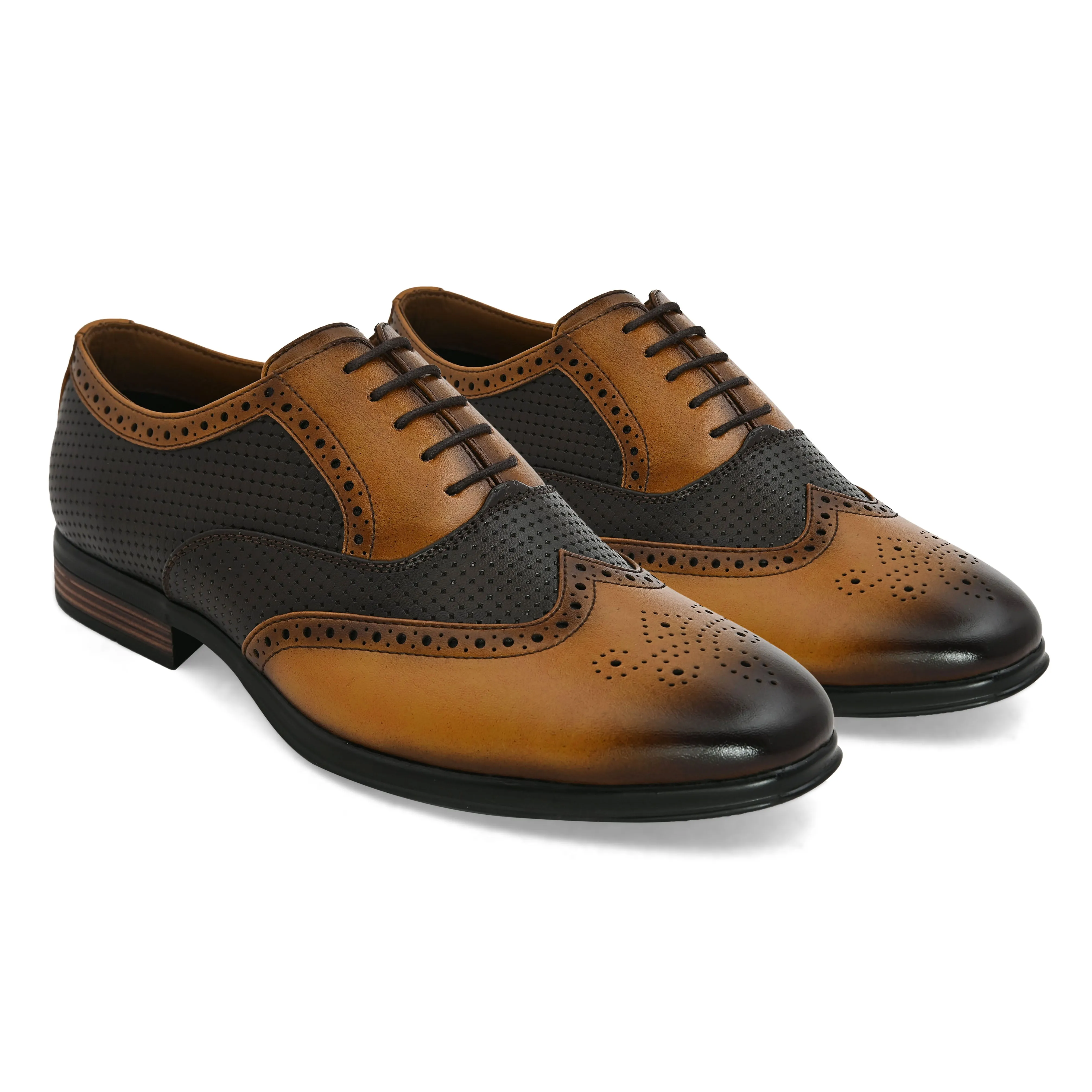 Prague Tan Brogues