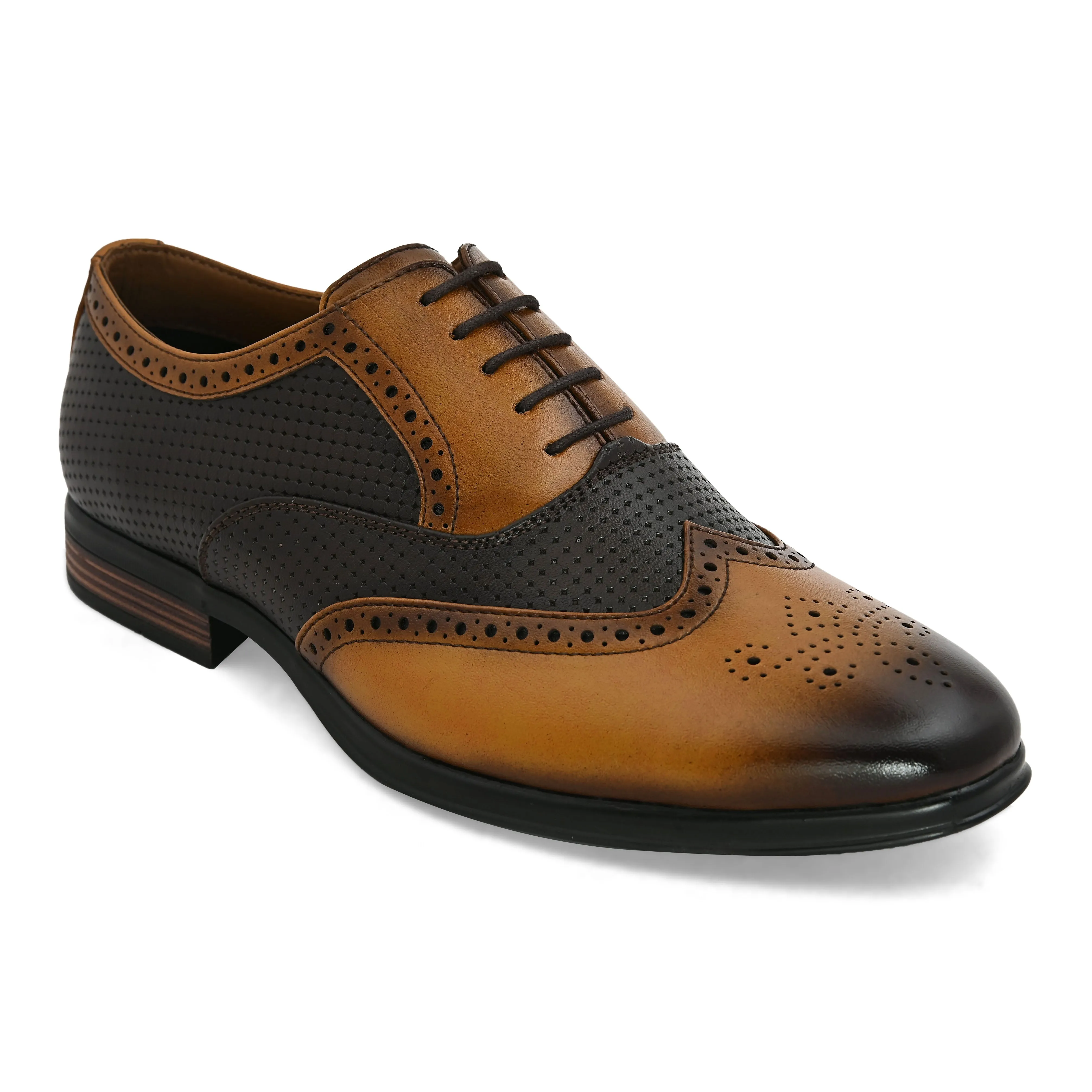 Prague Tan Brogues