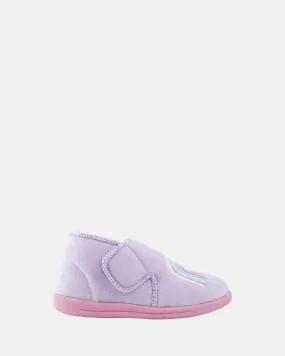 Rainbow Love Slippers Lilac