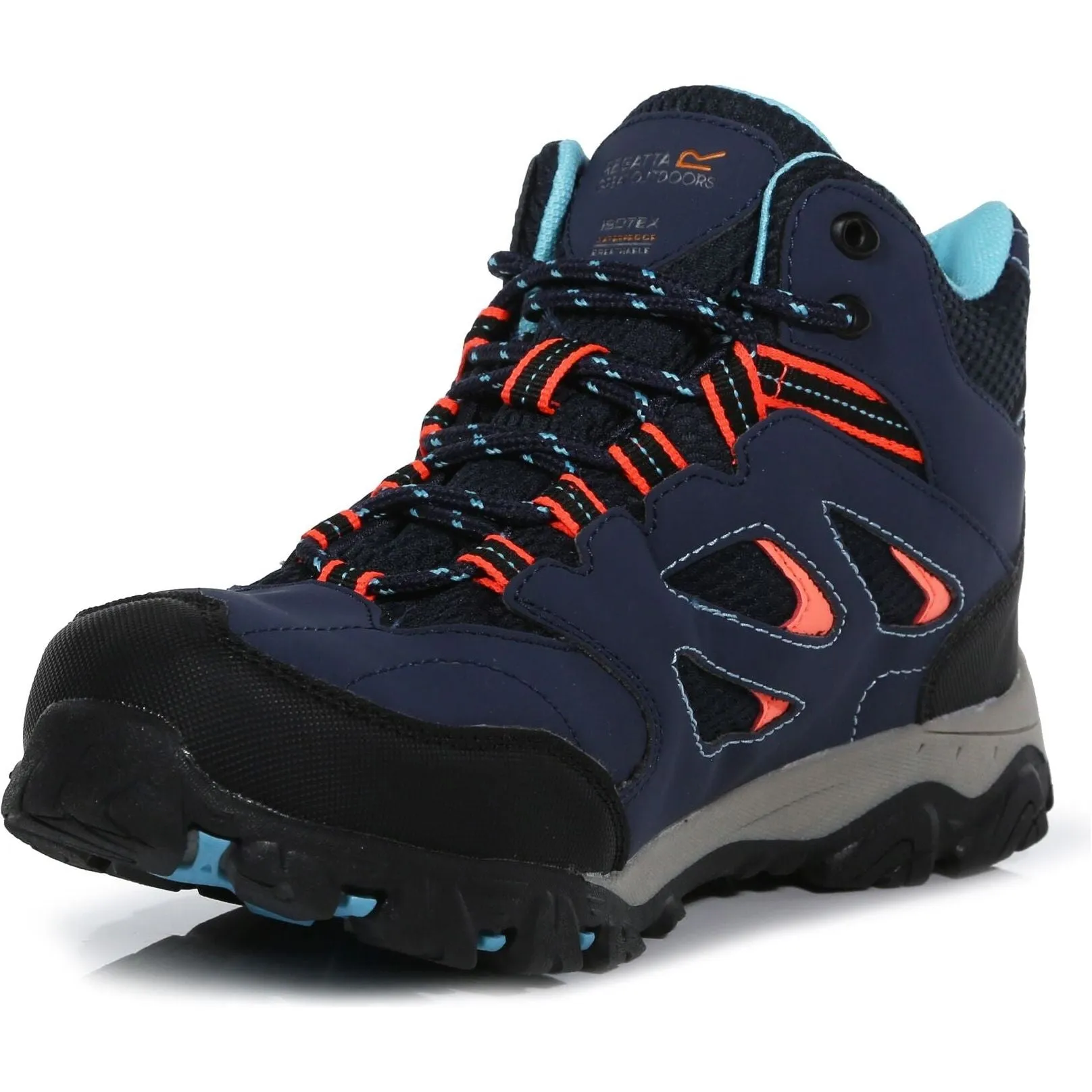 Regatta Holcombe Mid Waterproof Junior Walking Boots - Navy