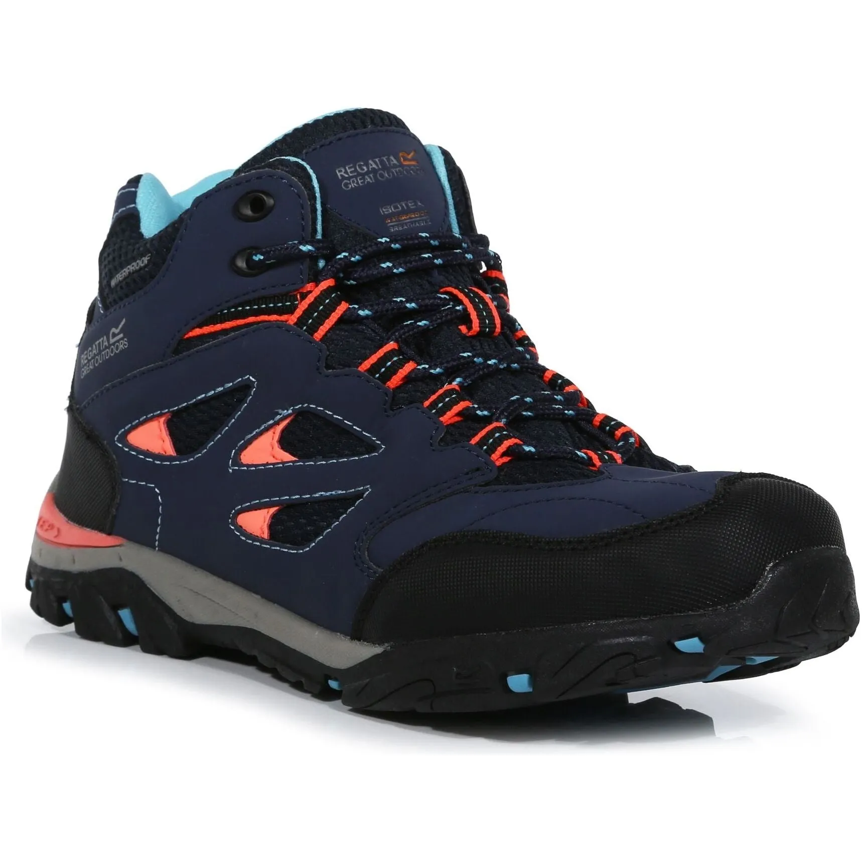 Regatta Holcombe Mid Waterproof Junior Walking Boots - Navy