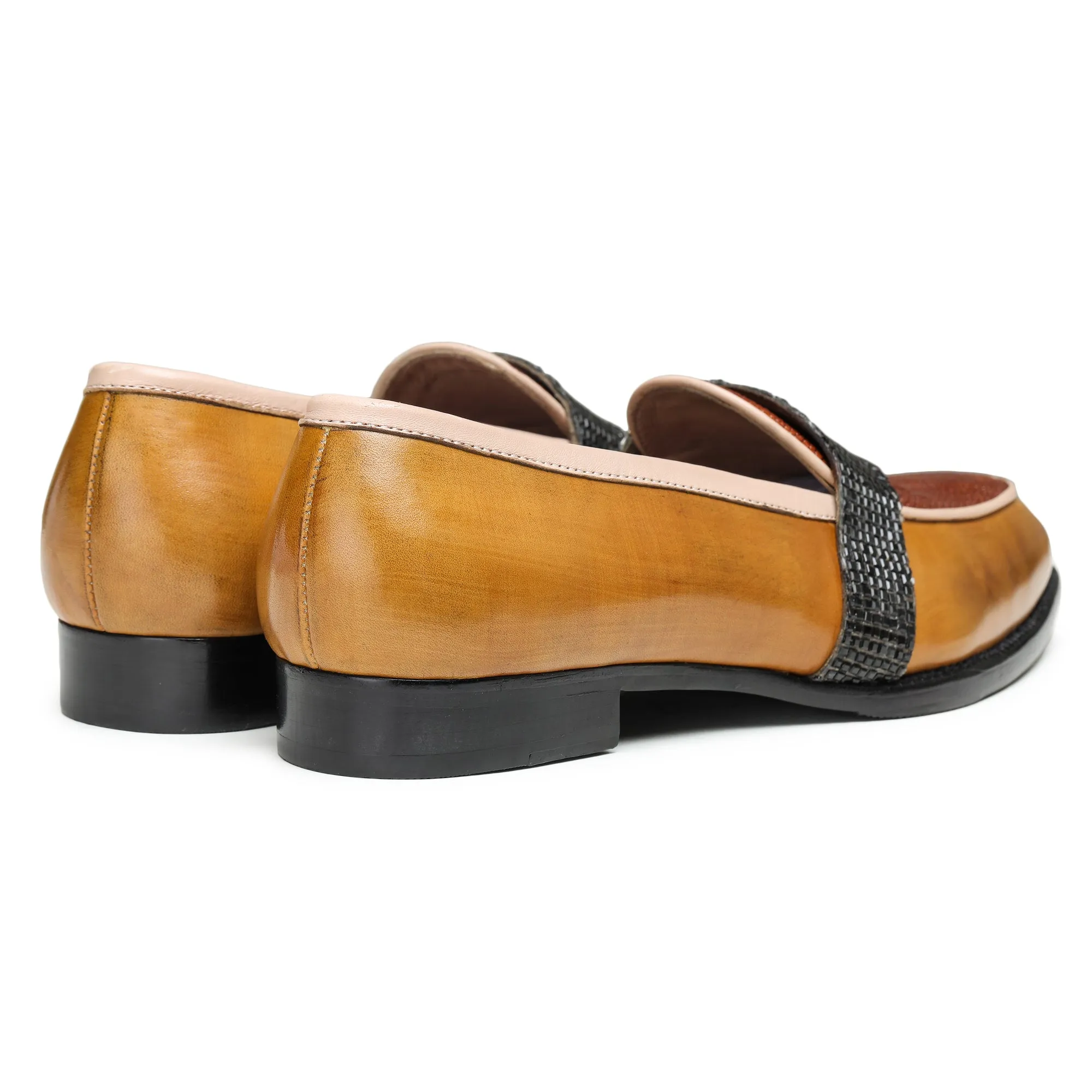 Saddle Loafers - Tan