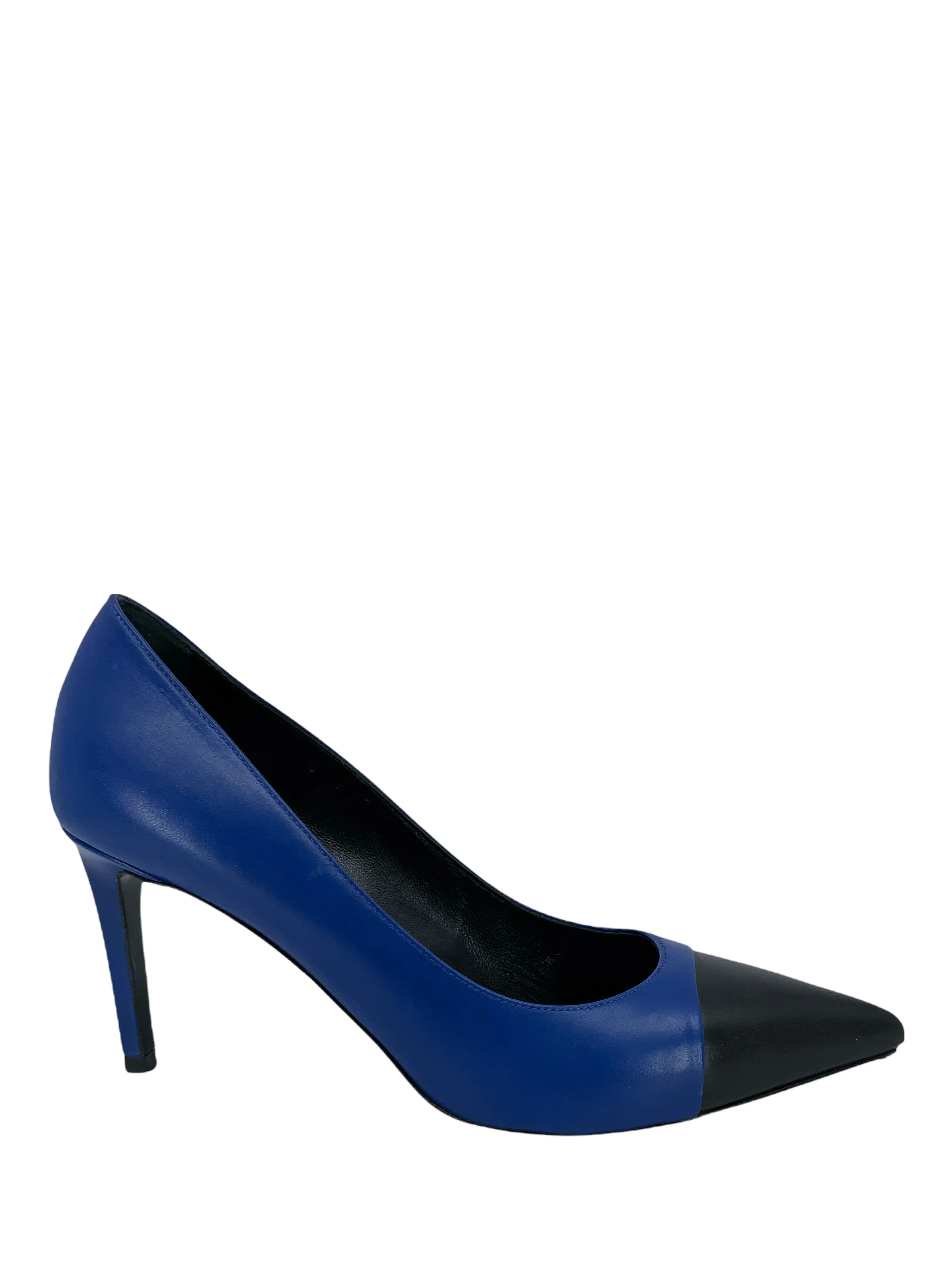 Saint Laurent Bi-Color Cap Toe Pumps Size 8